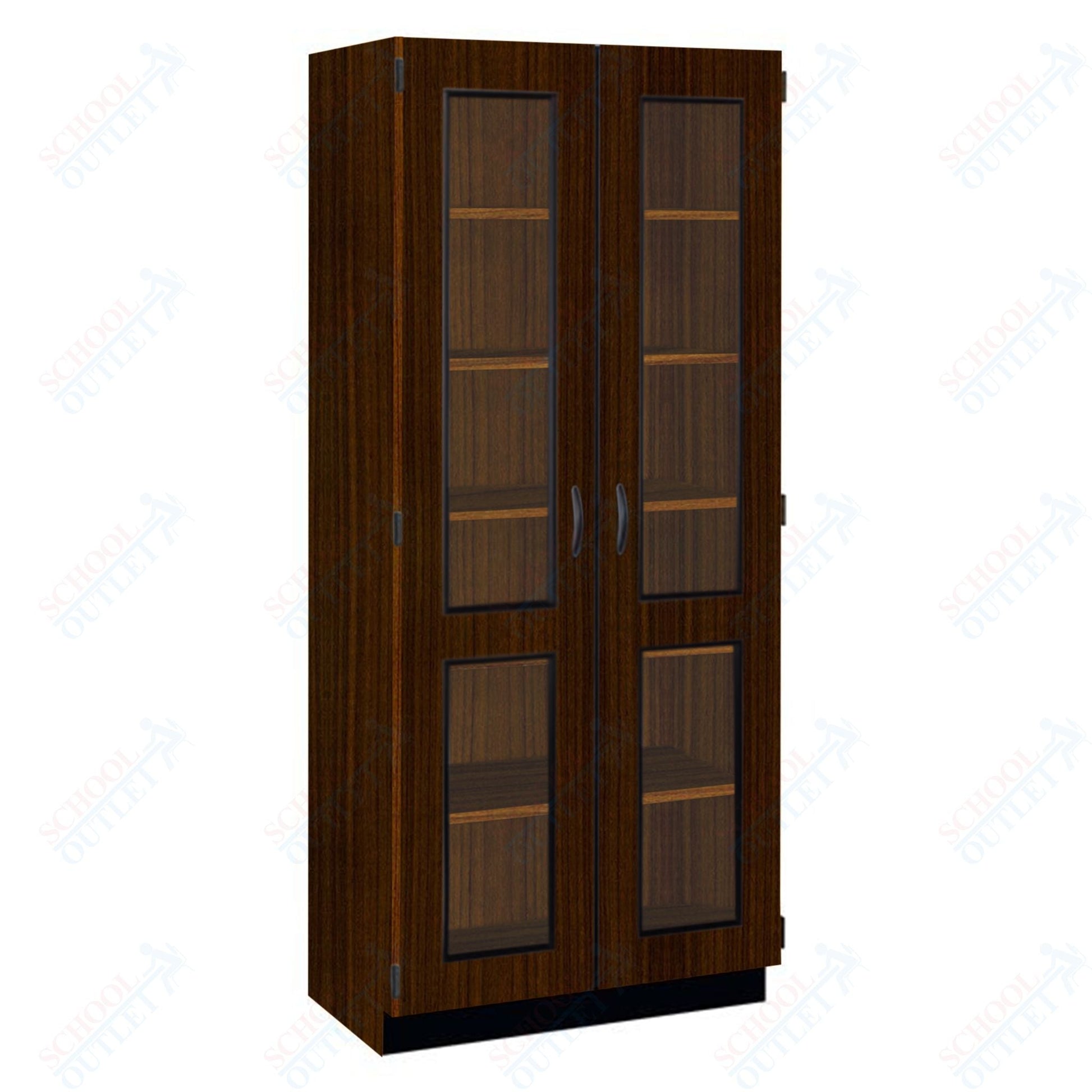 Tall Units Display with Lock and Base Molding (83134 K84) - SchoolOutlet