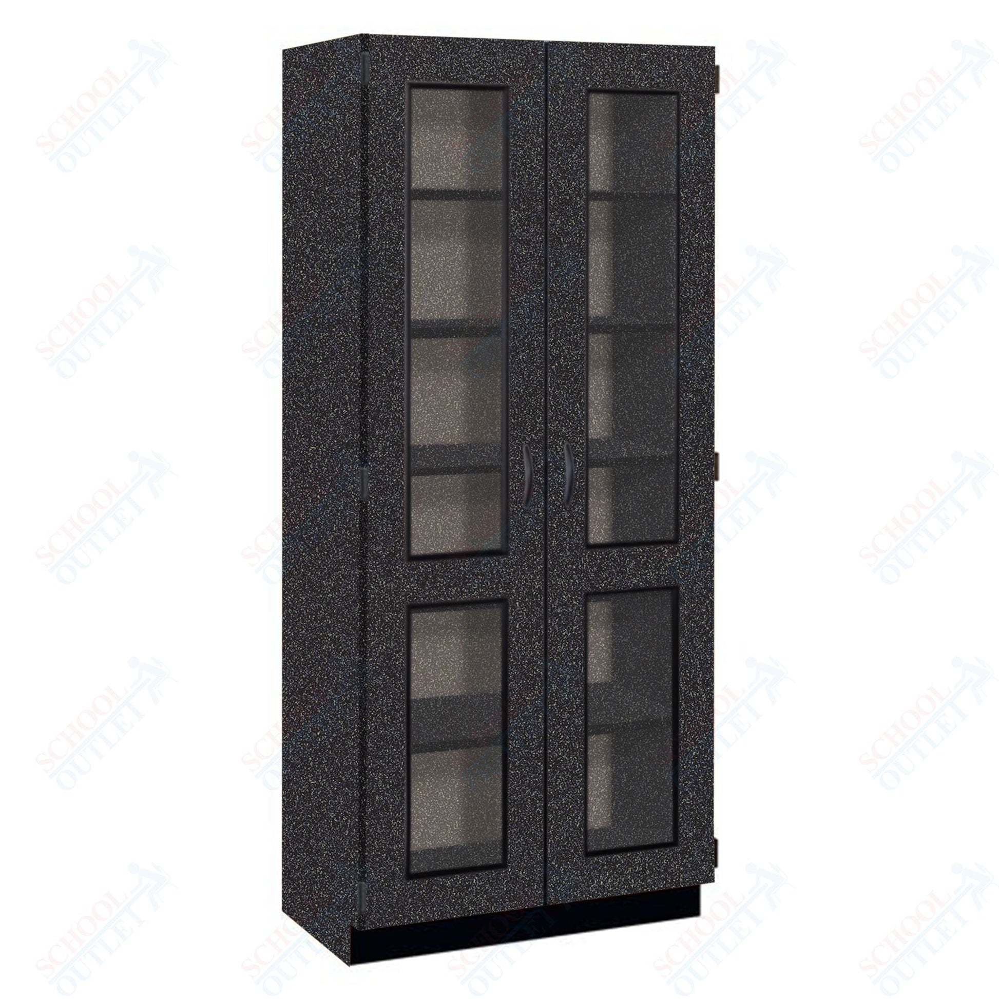 Tall Units Display with Lock and Base Molding (83134 K84) - SchoolOutlet