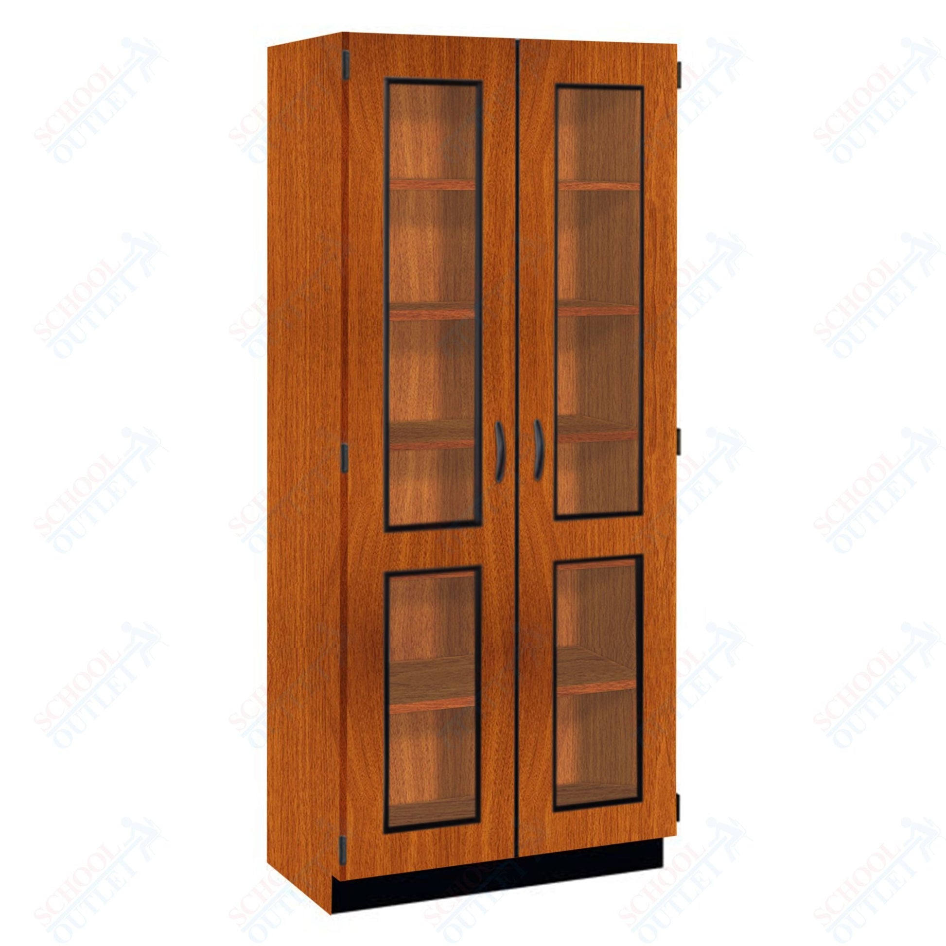 Tall Units Display with Lock and Base Molding (83134 K84) - SchoolOutlet