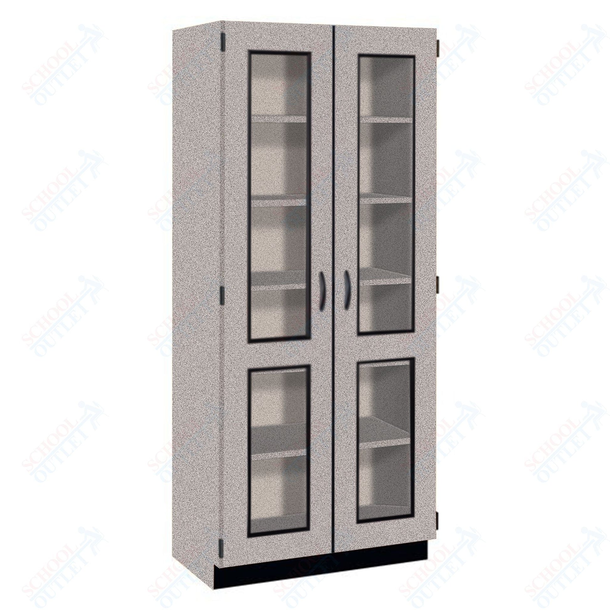 Tall Units Display with Lock and Base Molding (83134 K84) - SchoolOutlet