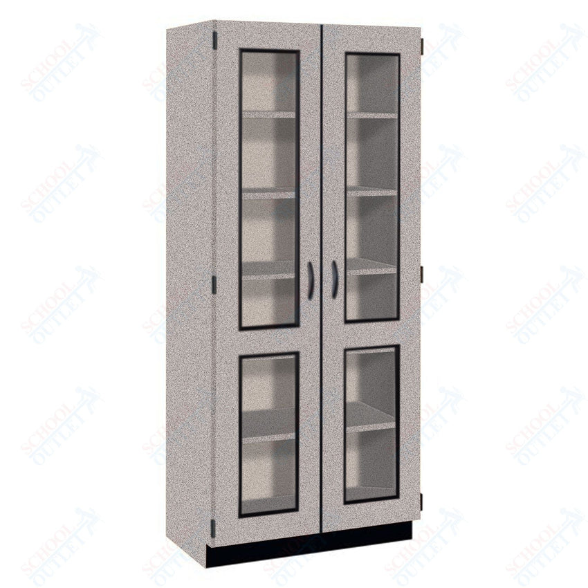 Tall Units Display with Lock and Base Molding (83134 K84) - SchoolOutlet