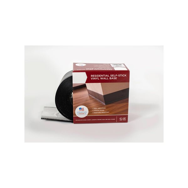 Self Adhesive Rubber Base Moulding, 20' - 0" Roll (84480) - SchoolOutlet
