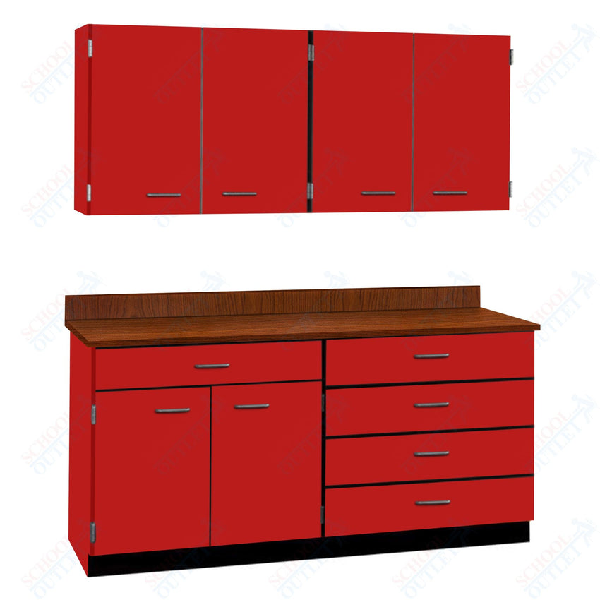 60" Wide Complete Suites with Locks (84510 F60) - SchoolOutlet