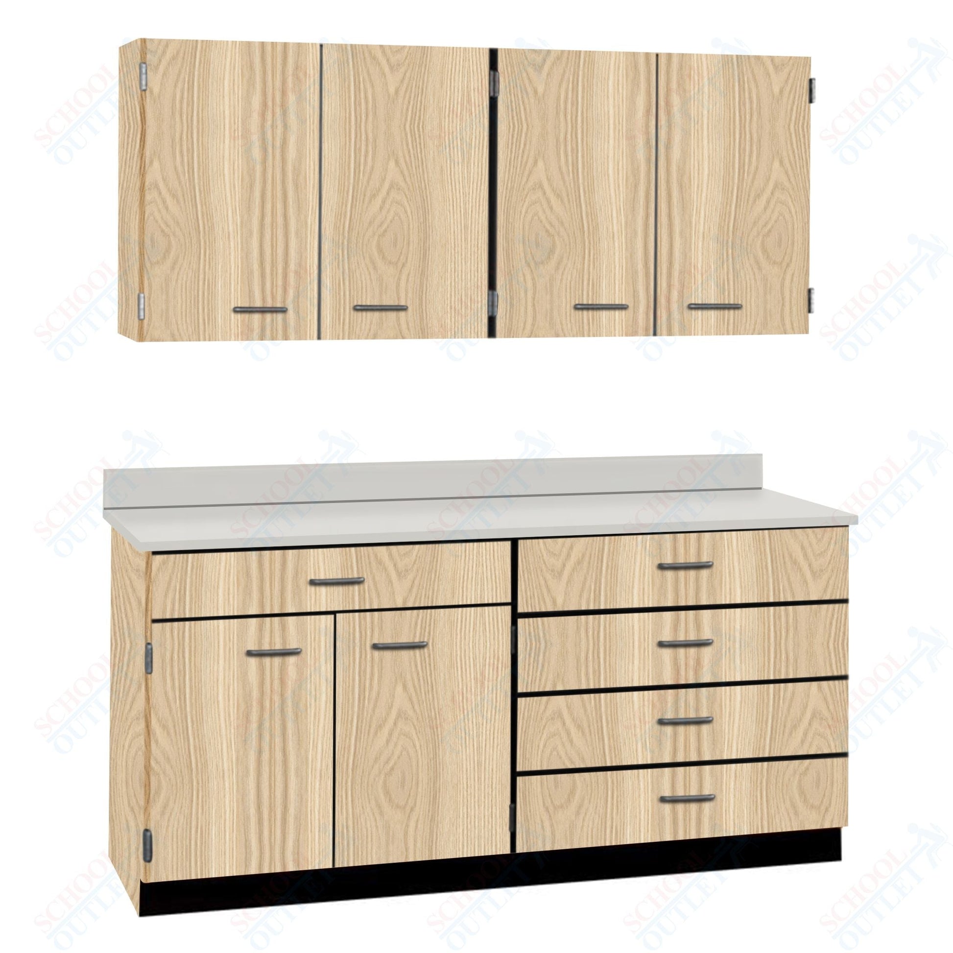 60" Wide Complete Suites with Locks (84510 F60) - SchoolOutlet