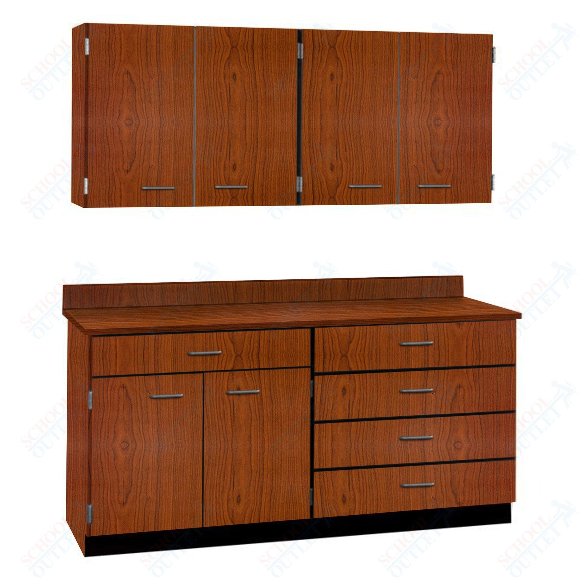 72" Wide Complete Suites with Locks (84510 F72) - SchoolOutlet