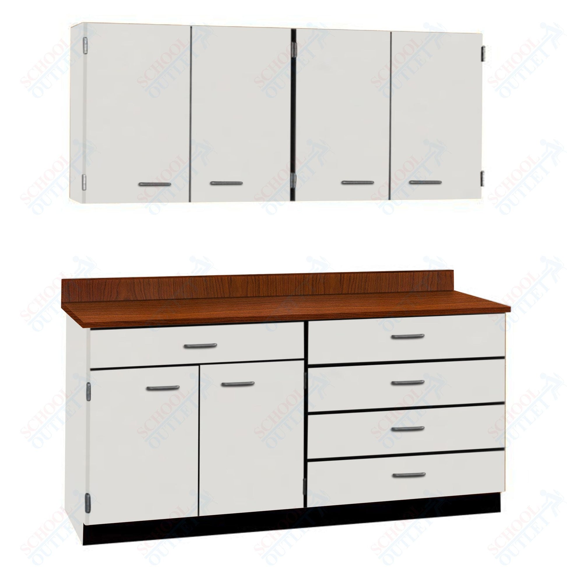 72" Wide Complete Suites with Locks (84510 F72) - SchoolOutlet