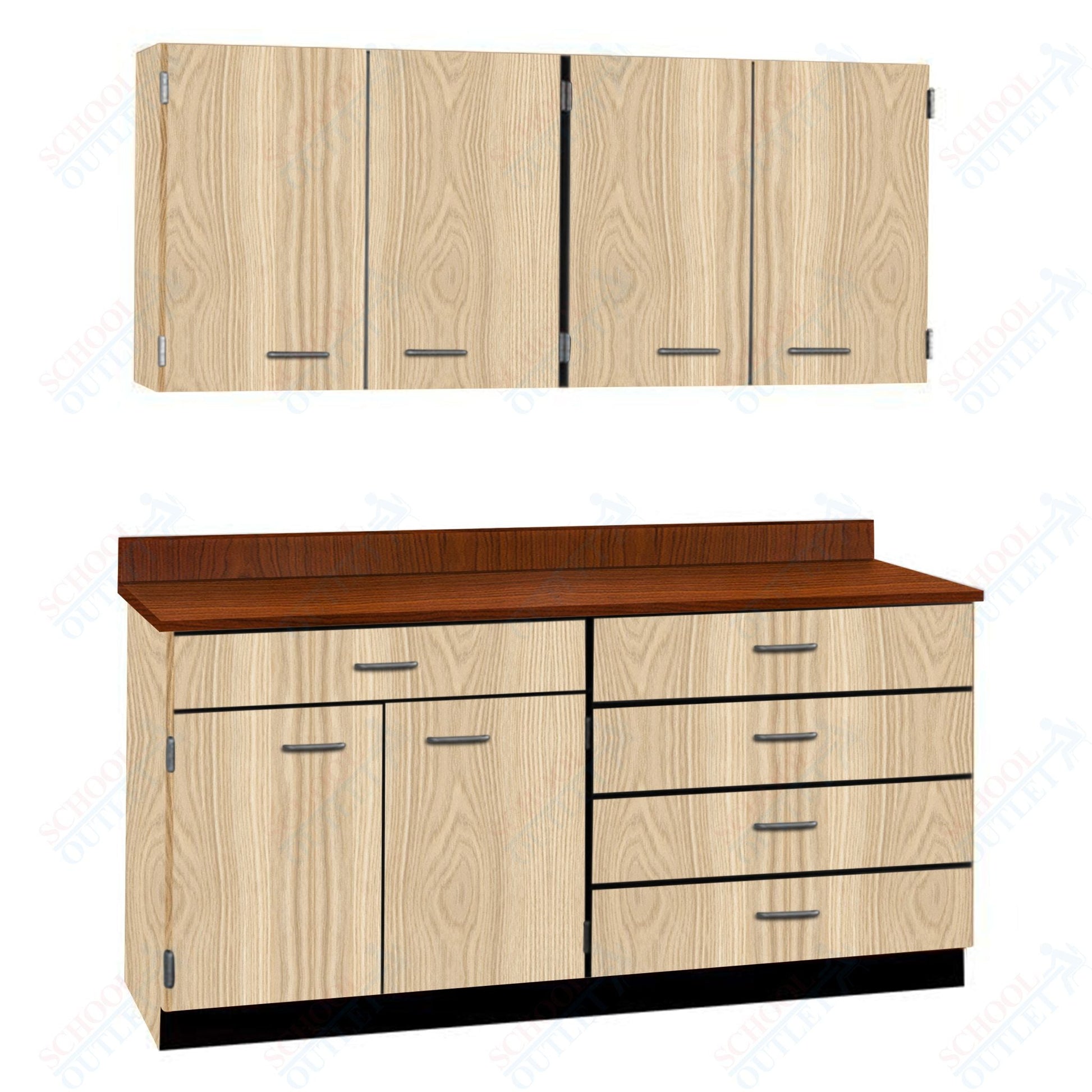 72" Wide Complete Suites with Locks (84510 F72) - SchoolOutlet