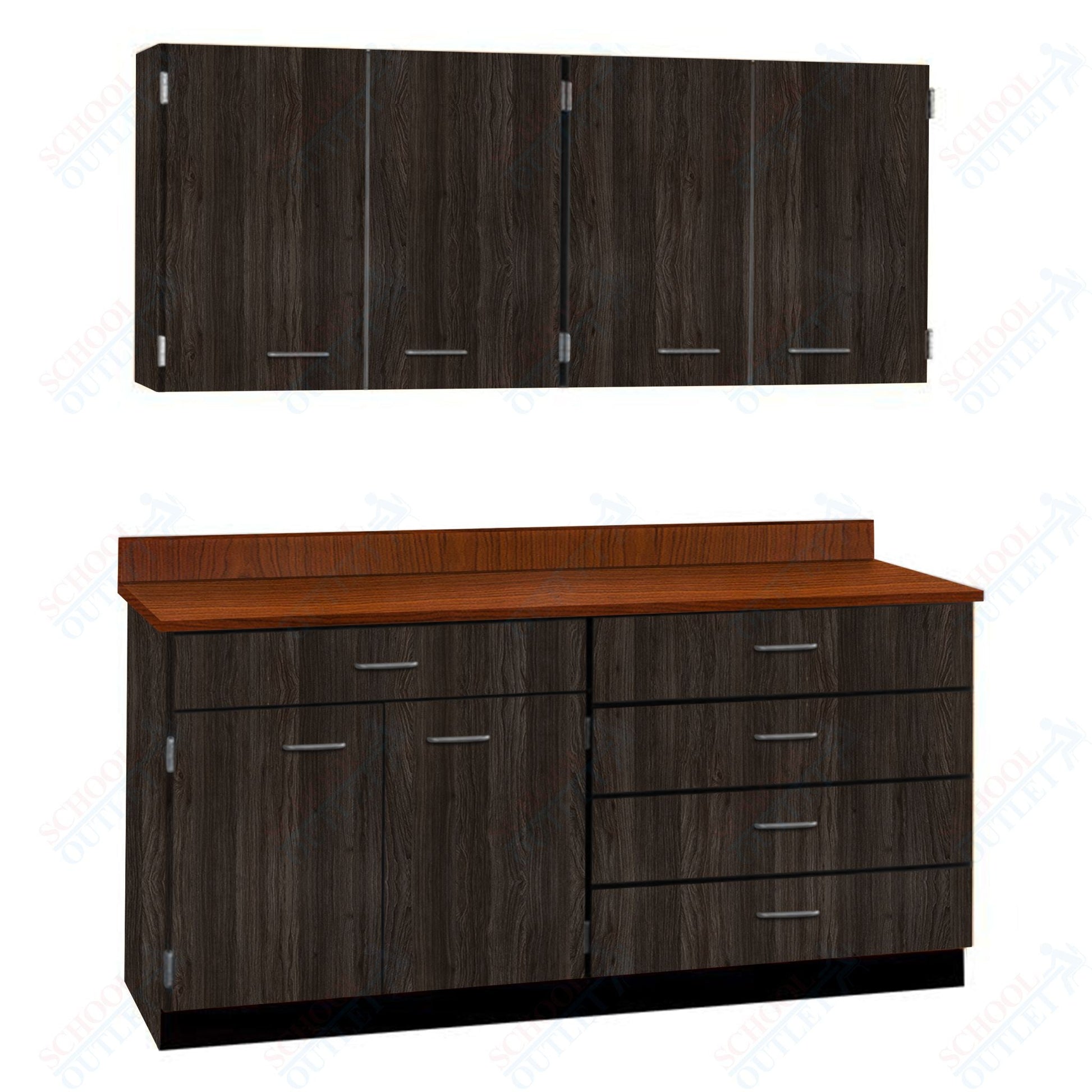 72" Wide Complete Suites with Locks (84510 F72) - SchoolOutlet