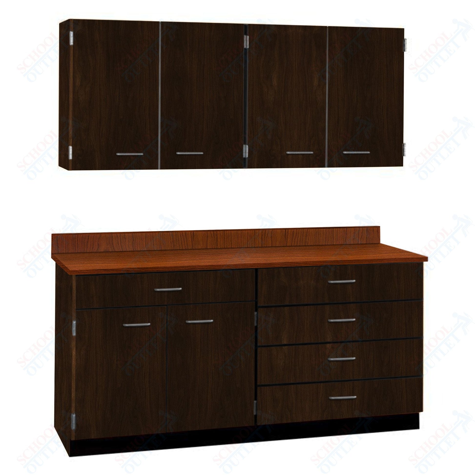 72" Wide Complete Suites with Locks (84510 F72) - SchoolOutlet