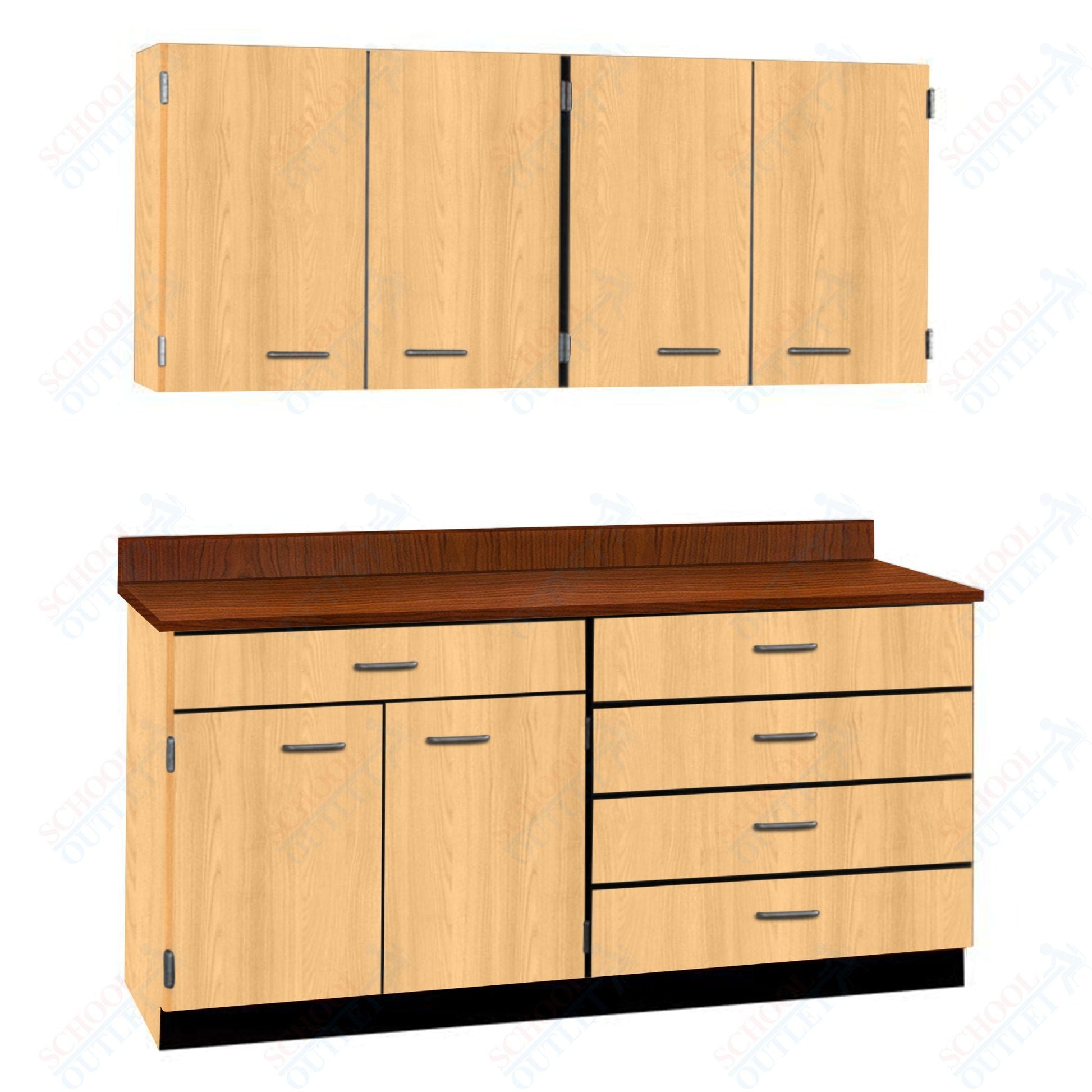 72" Wide Complete Suites with Locks (84510 F72) - SchoolOutlet
