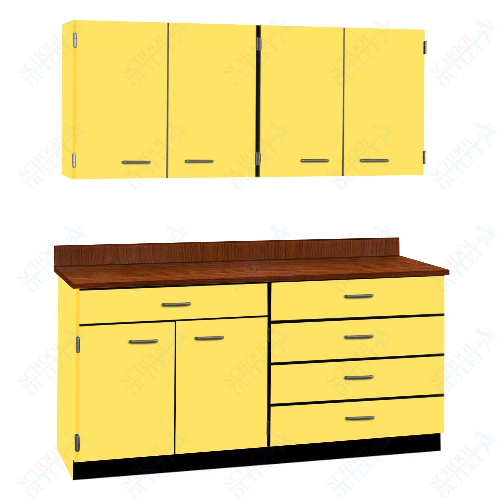 72" Wide Complete Suites with Locks (84510 F72) - SchoolOutlet