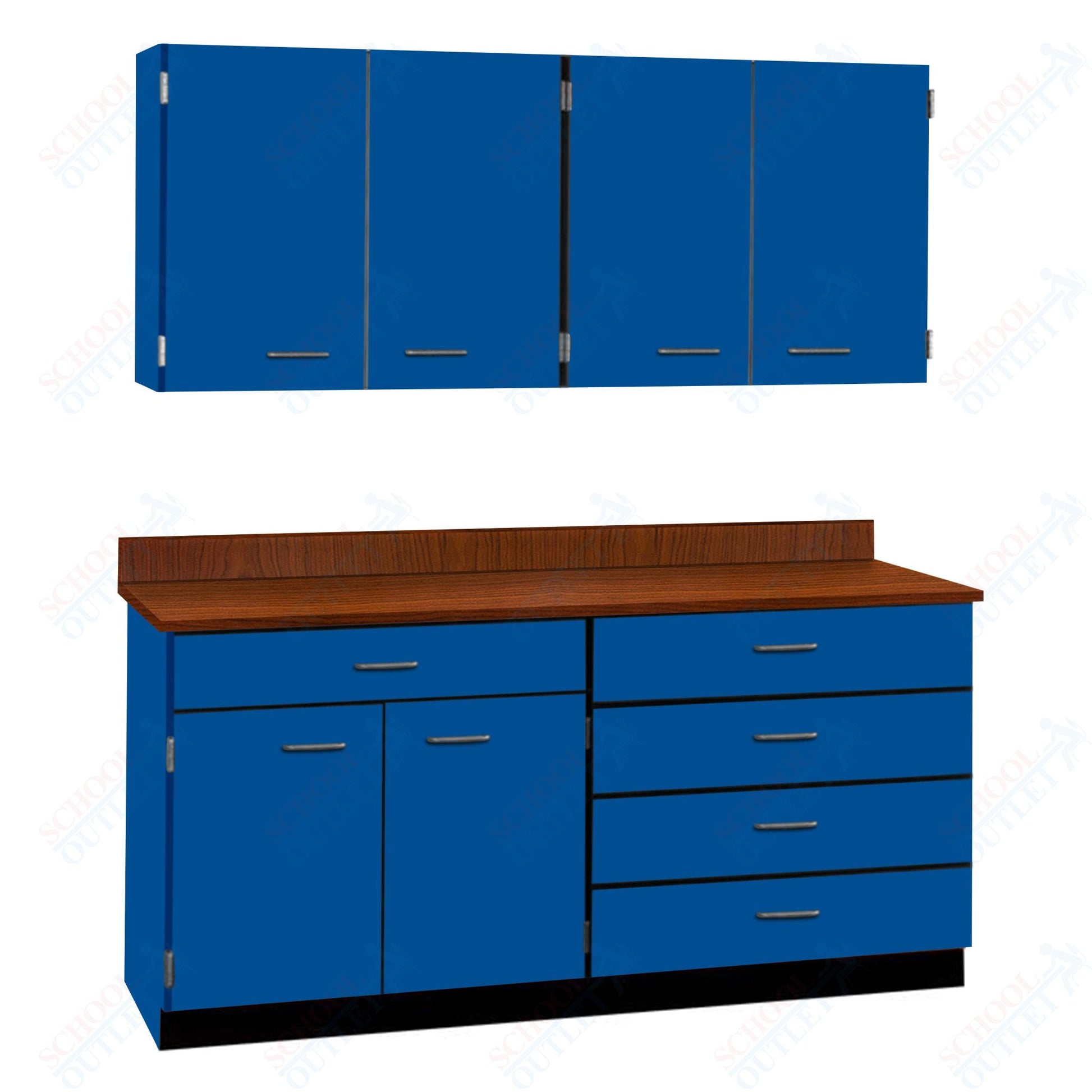 72" Wide Complete Suites with Locks (84510 F72) - SchoolOutlet