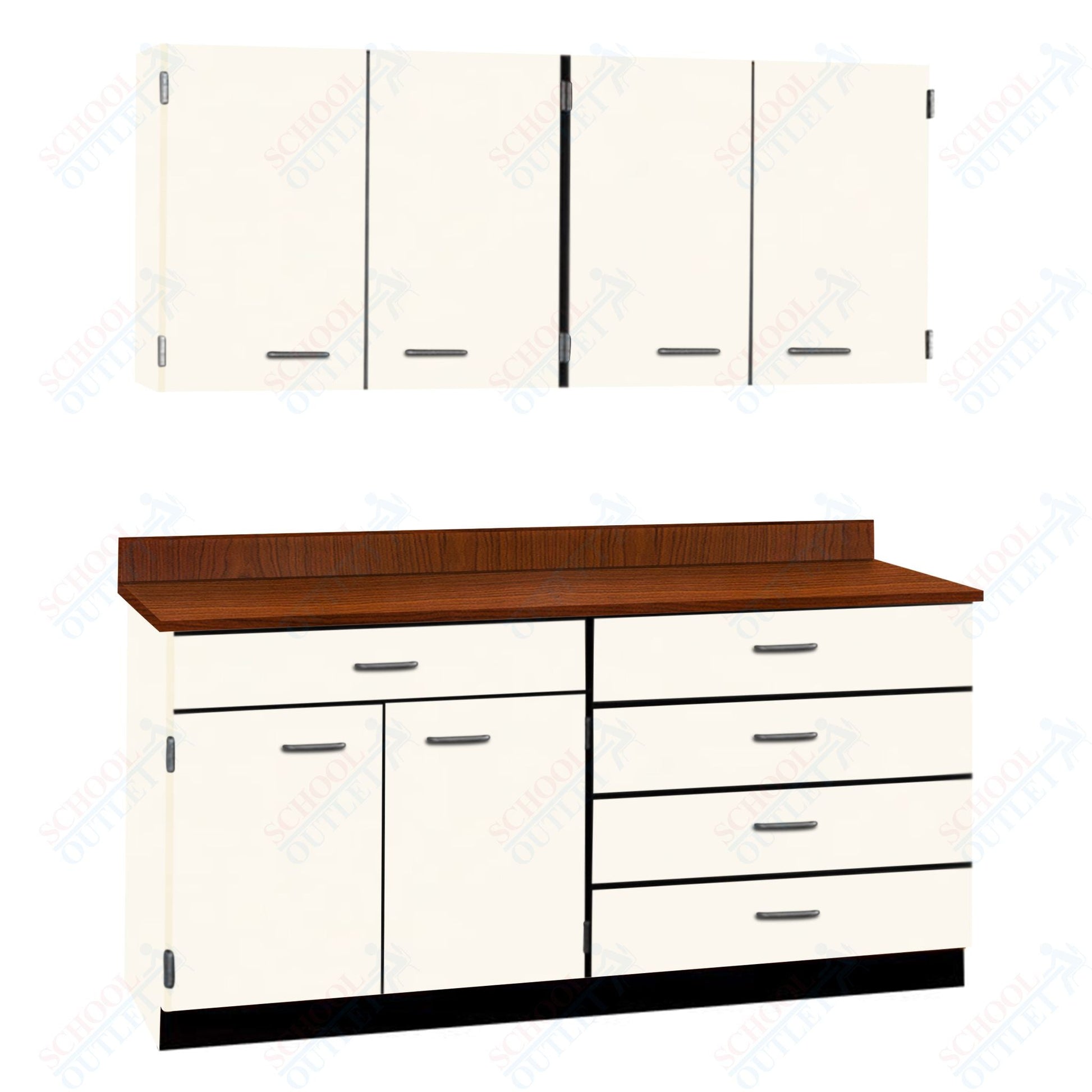72" Wide Complete Suites with Locks (84510 F72) - SchoolOutlet