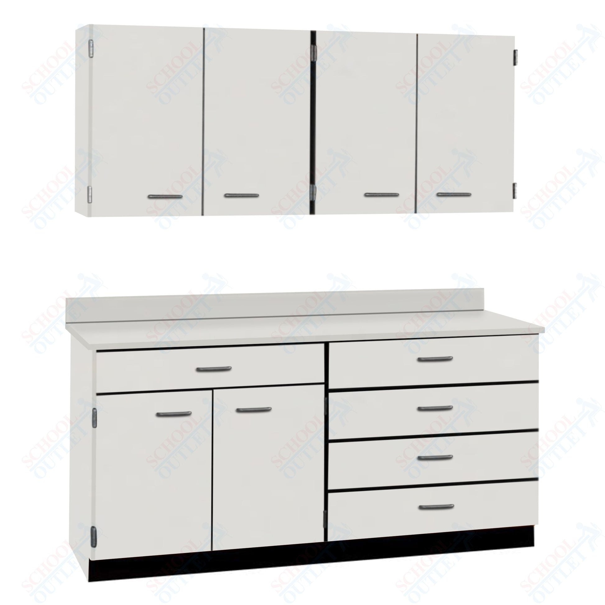 72" Wide Complete Suites with Locks (84510 F72) - SchoolOutlet
