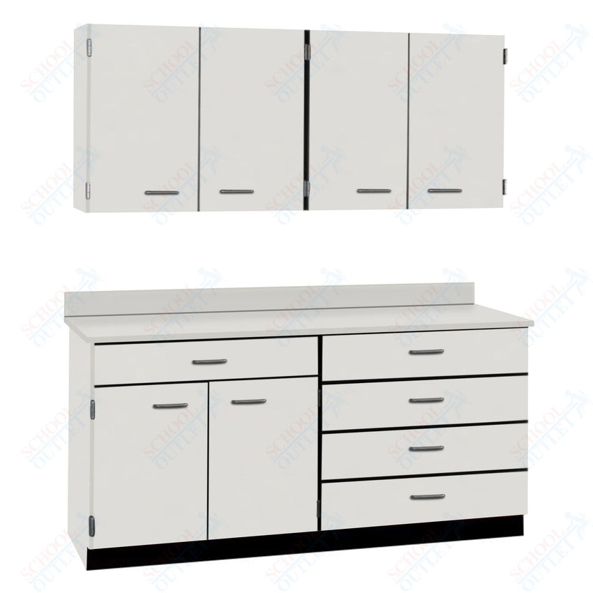 72" Wide Complete Suites with Locks (84510 F72) - SchoolOutlet