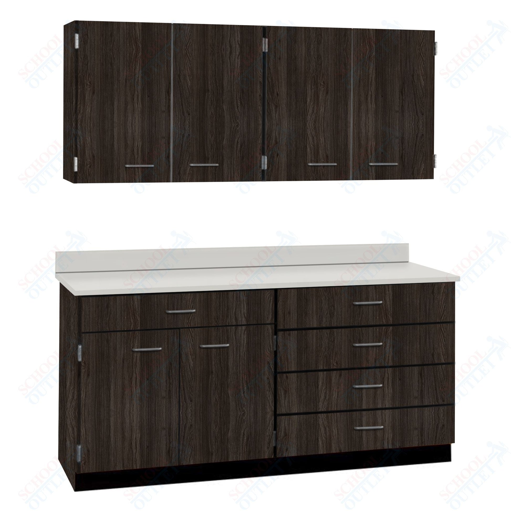 72" Wide Complete Suites with Locks (84510 F72) - SchoolOutlet