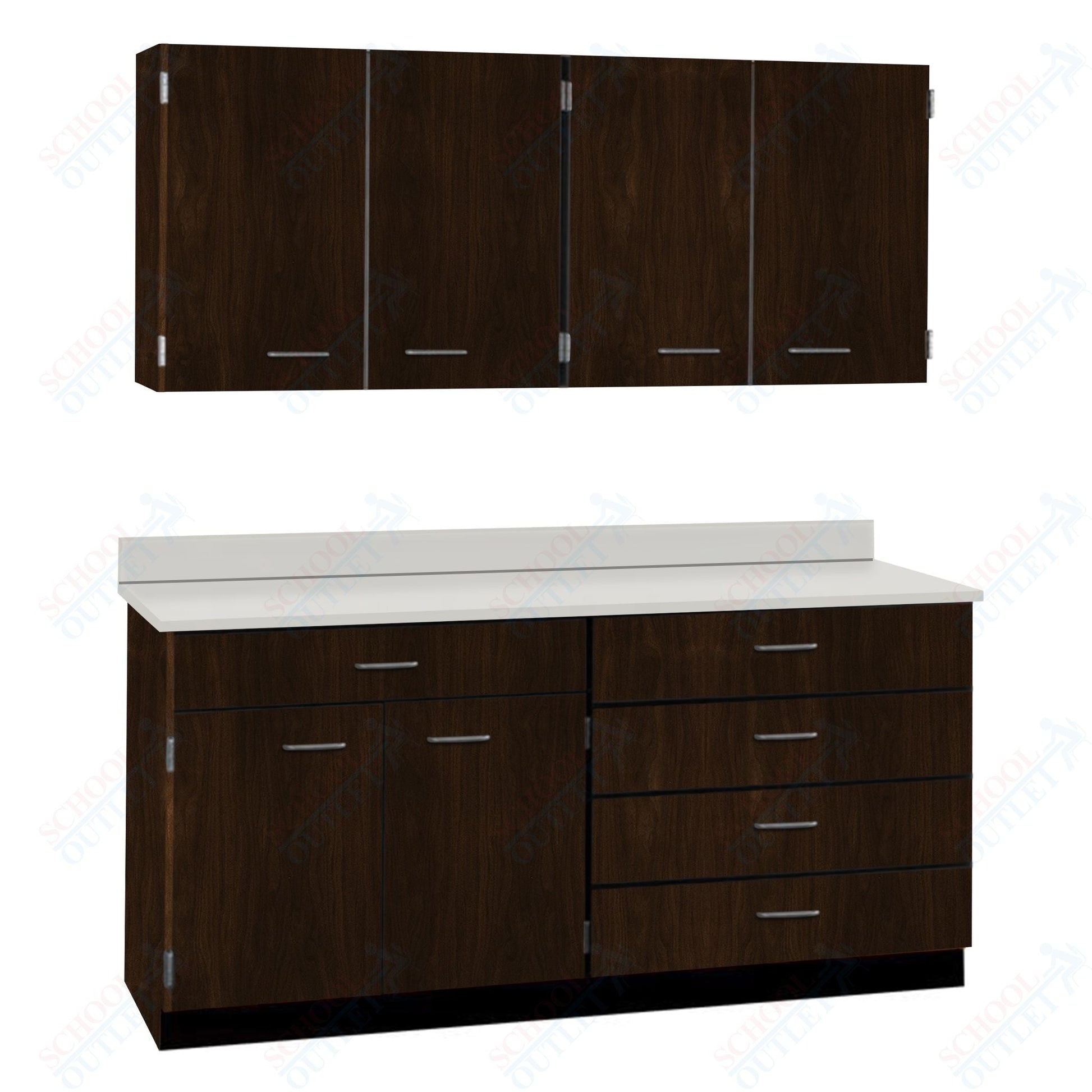 72" Wide Complete Suites with Locks (84510 F72) - SchoolOutlet