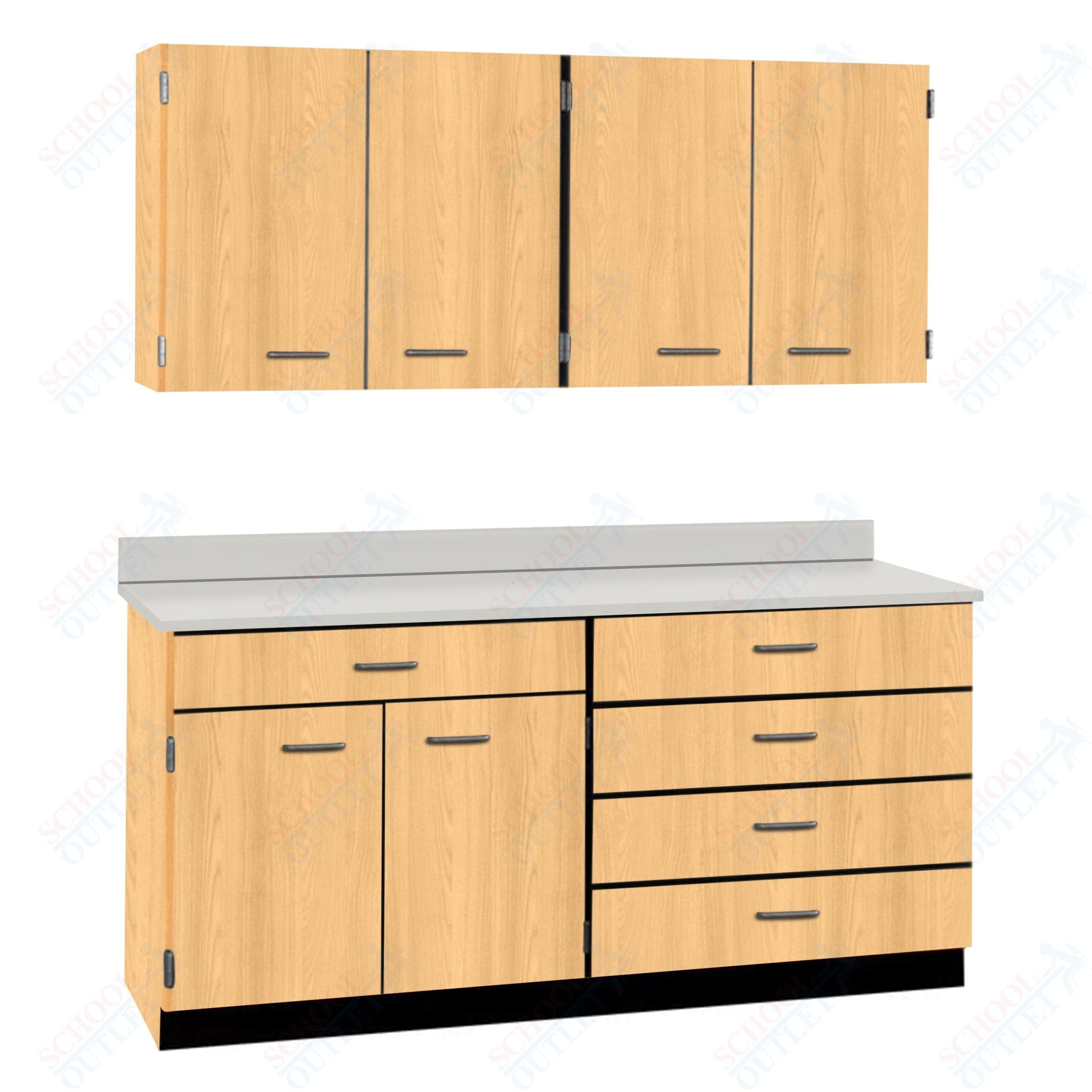 72" Wide Complete Suites with Locks (84510 F72) - SchoolOutlet