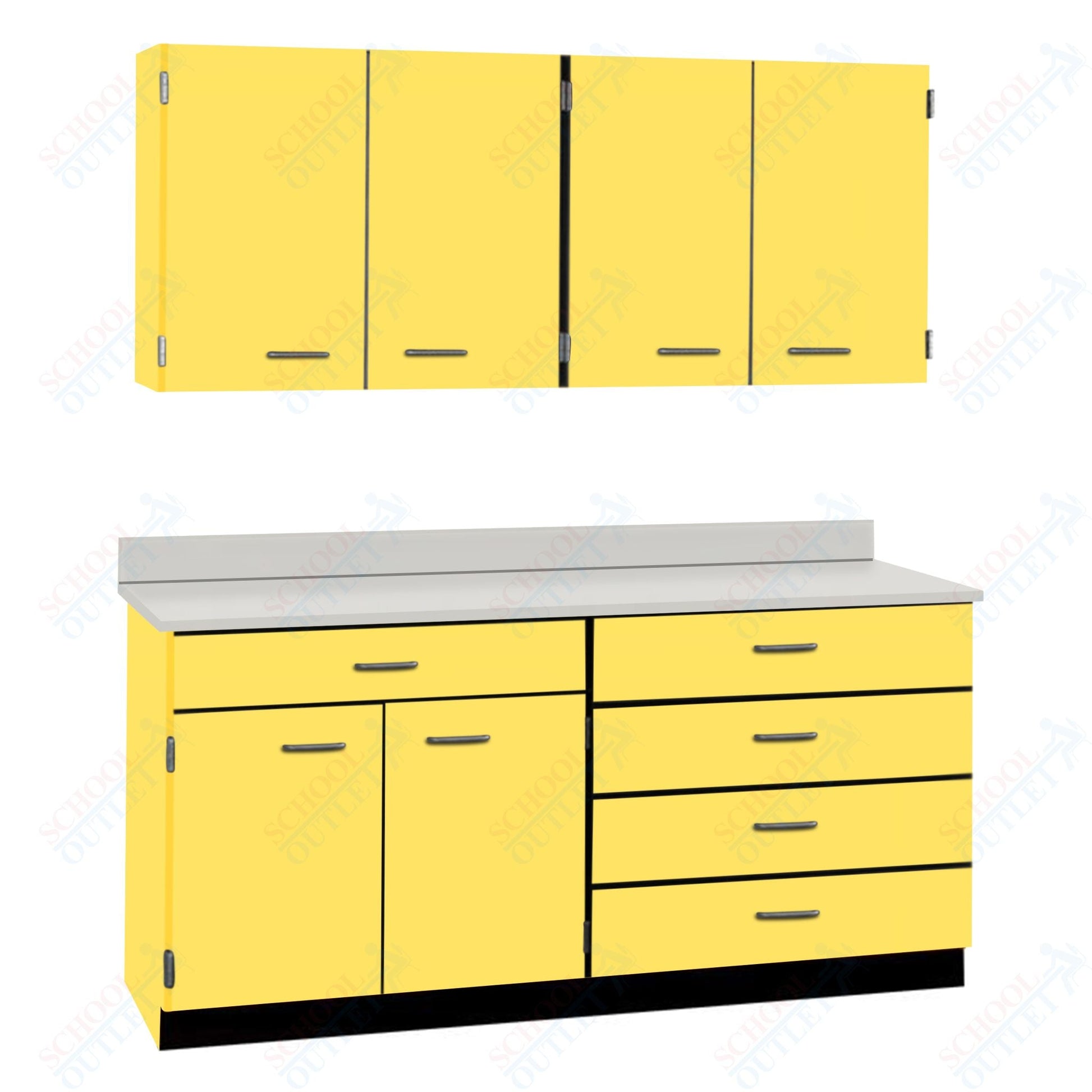 72" Wide Complete Suites with Locks (84510 F72) - SchoolOutlet