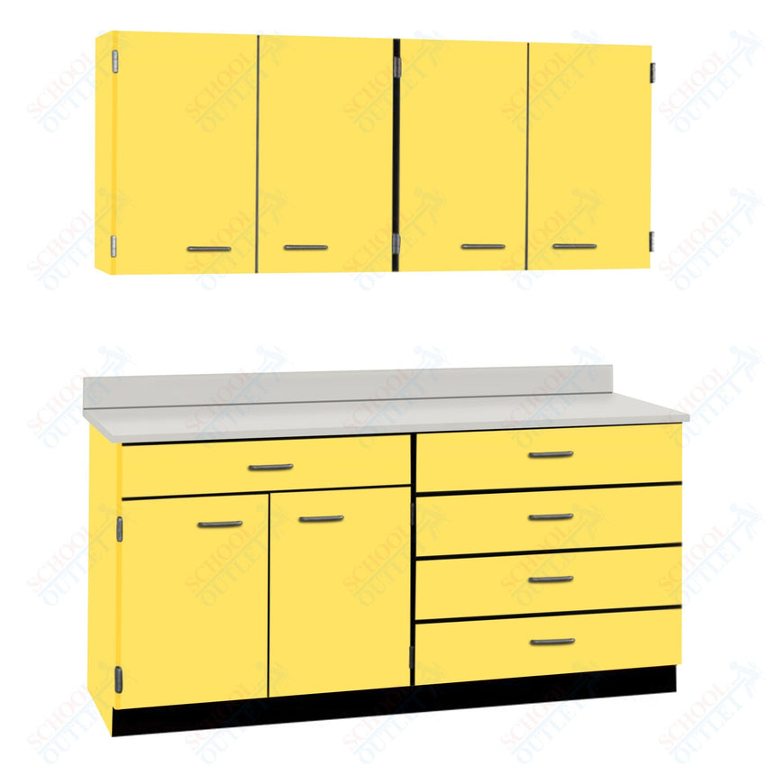 72" Wide Complete Suites with Locks (84510 F72) - SchoolOutlet