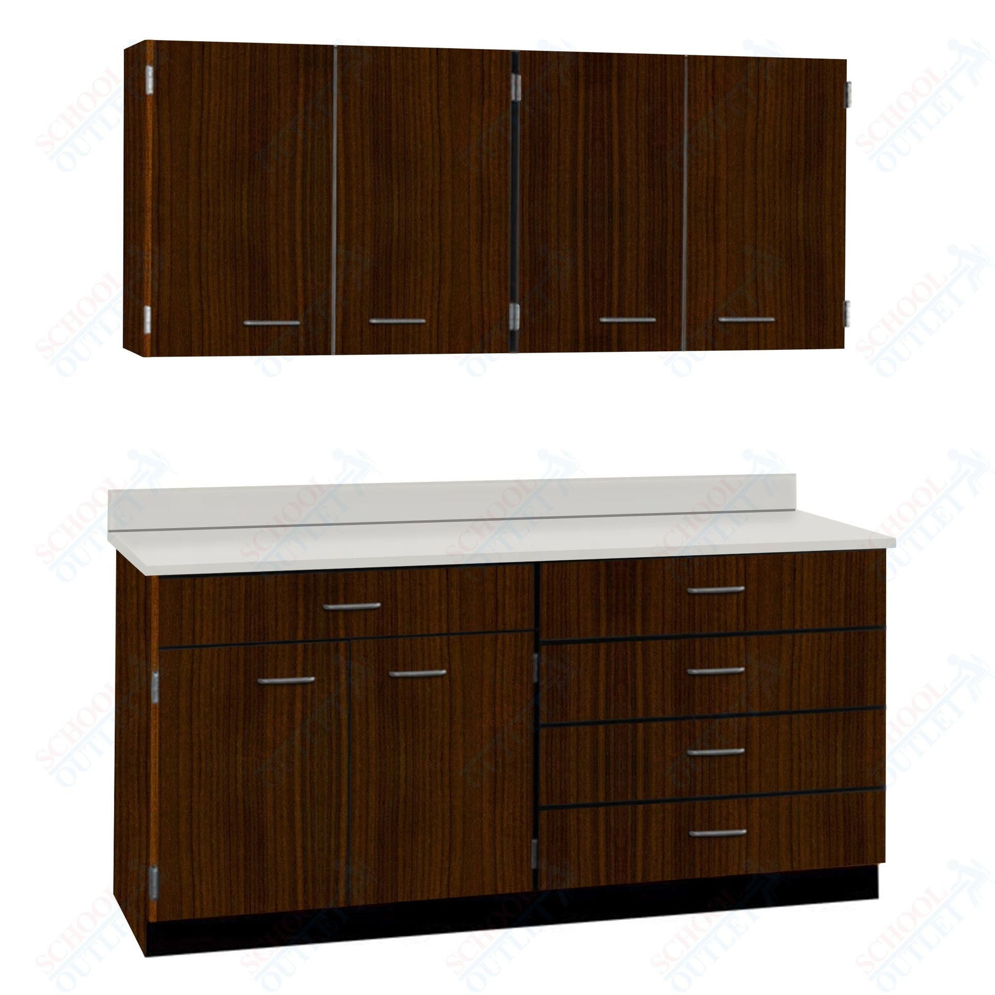 72" Wide Complete Suites with Locks (84510 F72) - SchoolOutlet