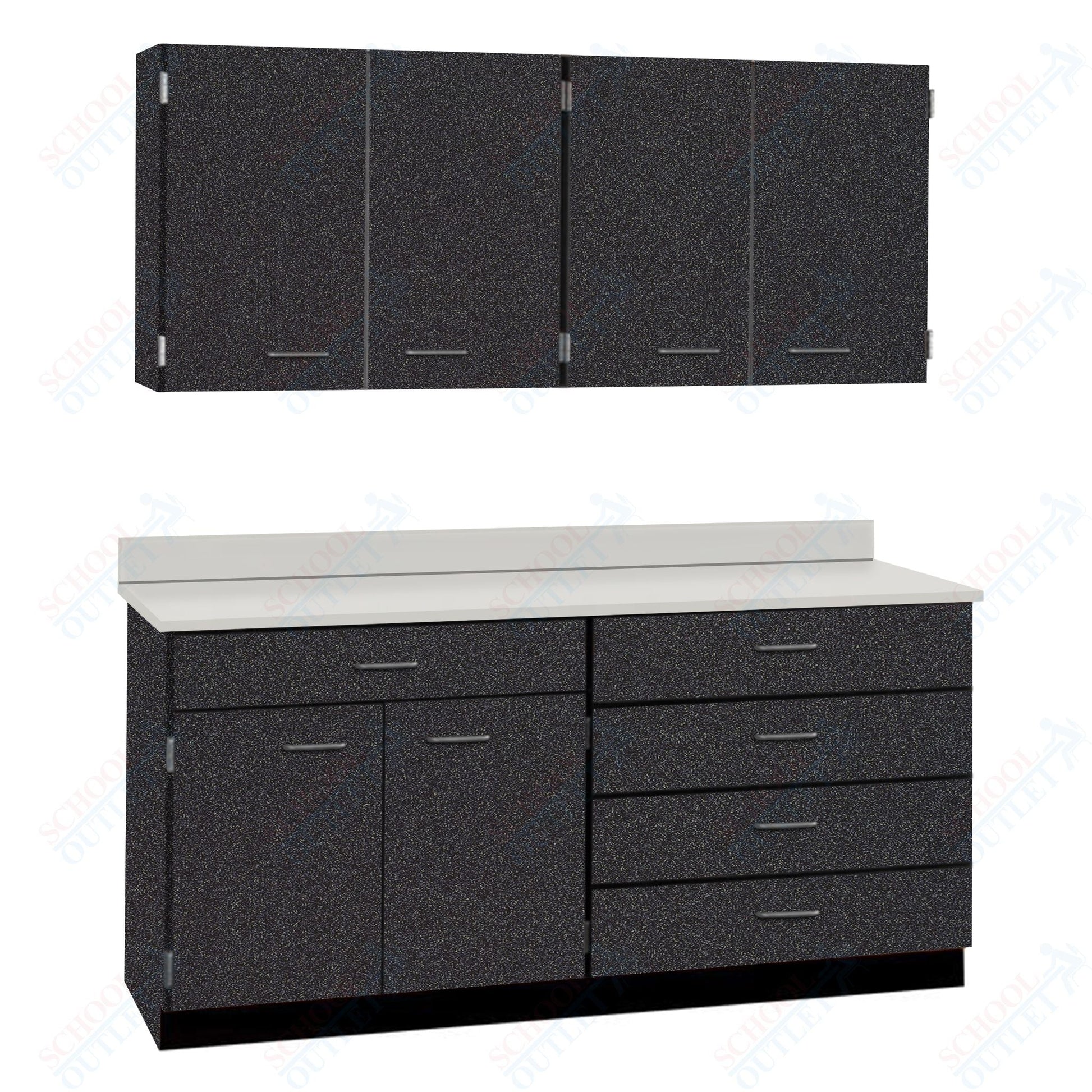 72" Wide Complete Suites with Locks (84510 F72) - SchoolOutlet