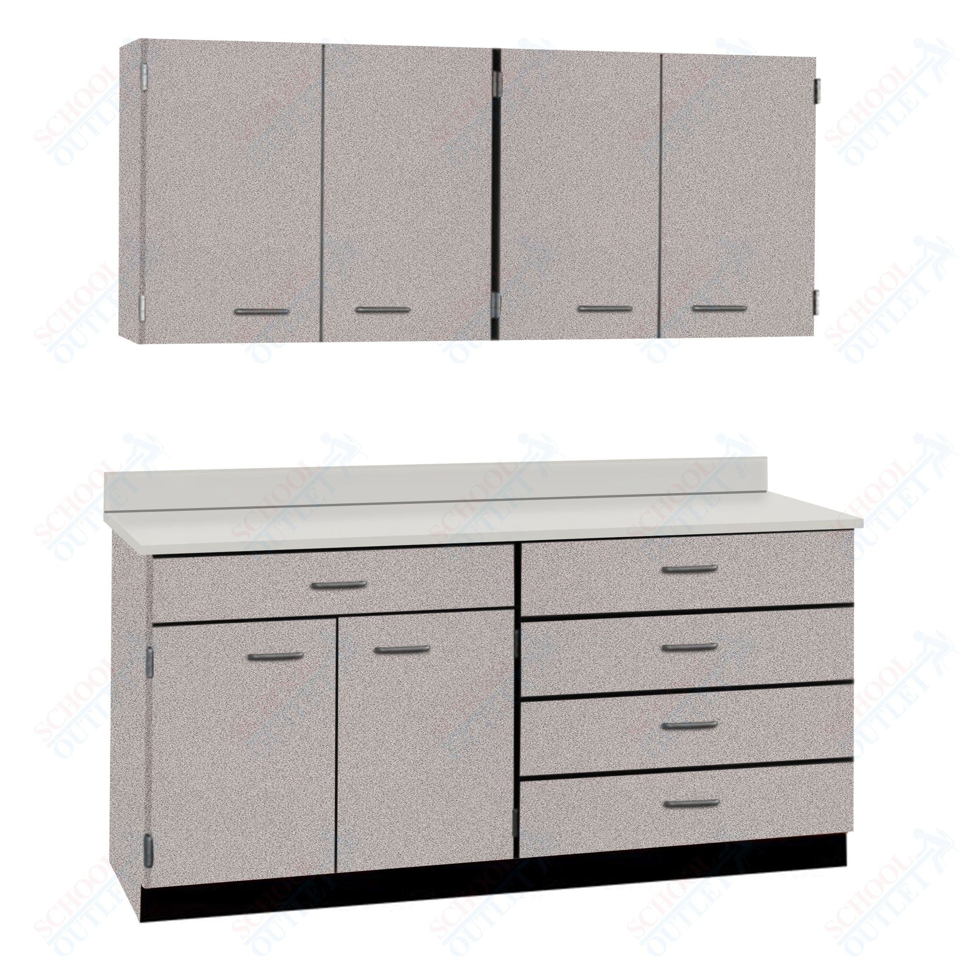 72" Wide Complete Suites with Locks (84510 F72) - SchoolOutlet