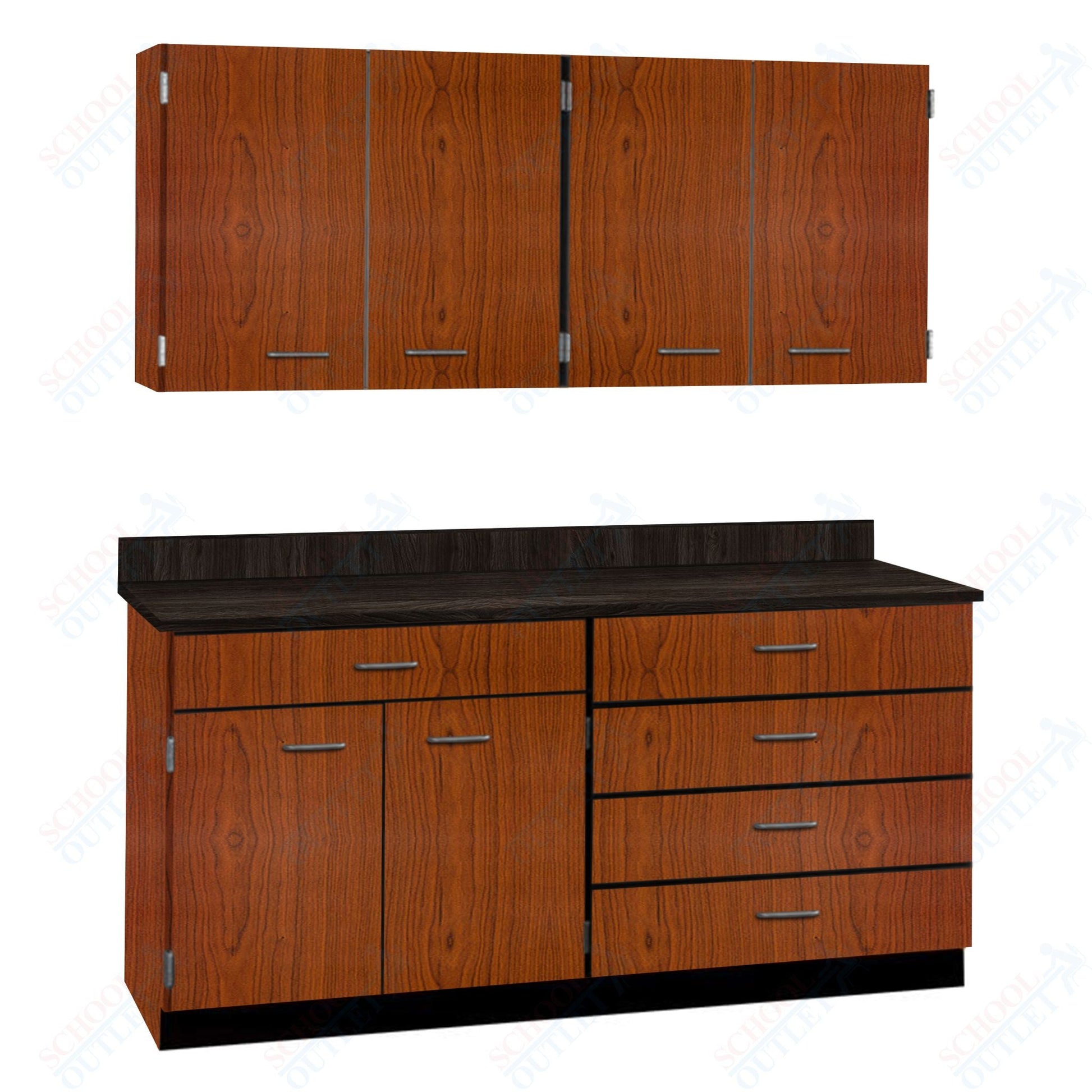 72" Wide Complete Suites with Locks (84510 F72) - SchoolOutlet