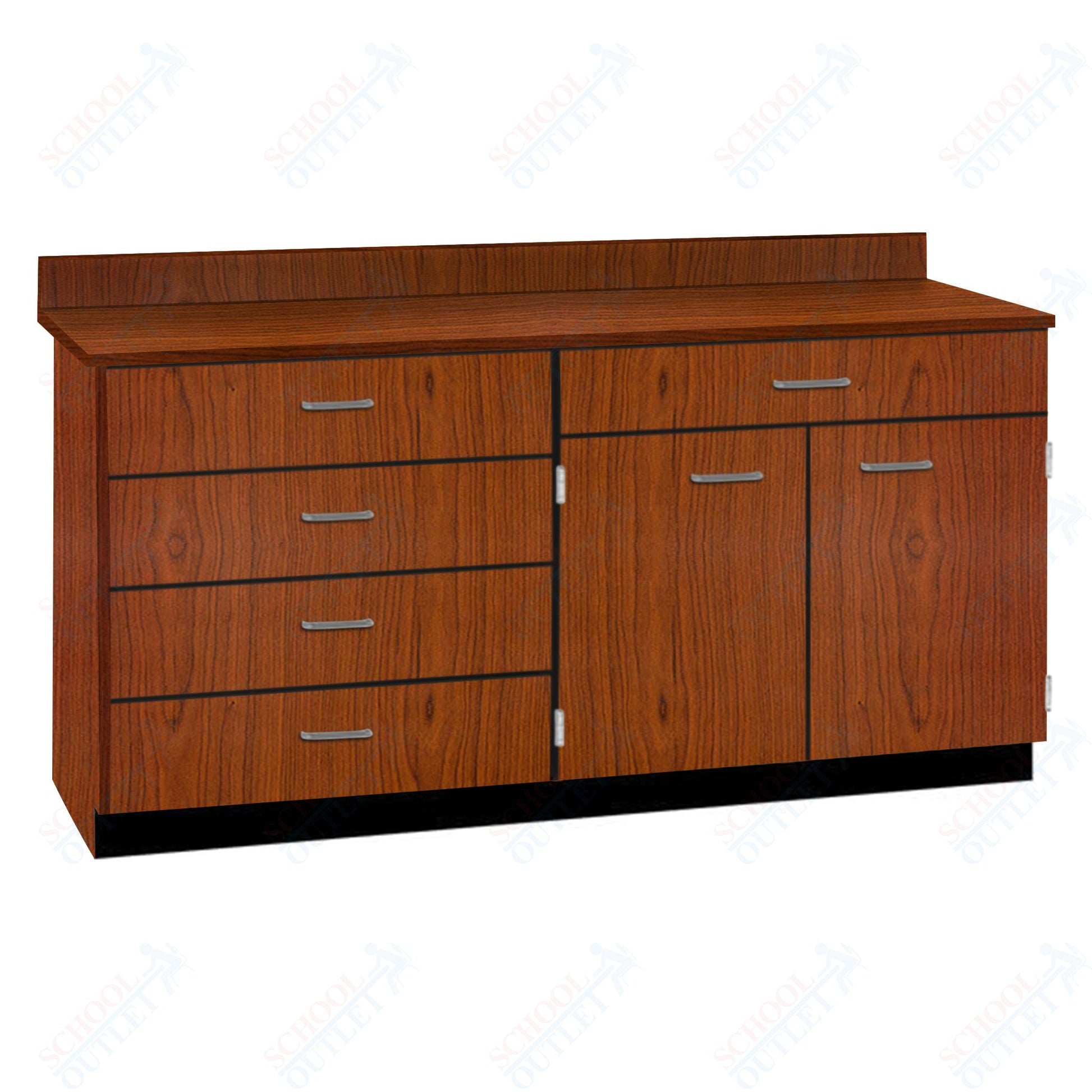 Base Cabinets with Five Drawers and Double Door Shelf (84512 F60 BC) - SchoolOutlet