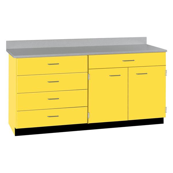 Base Cabinets with Five Drawers and Double Door Shelf (84512 F60 BC) - SchoolOutlet