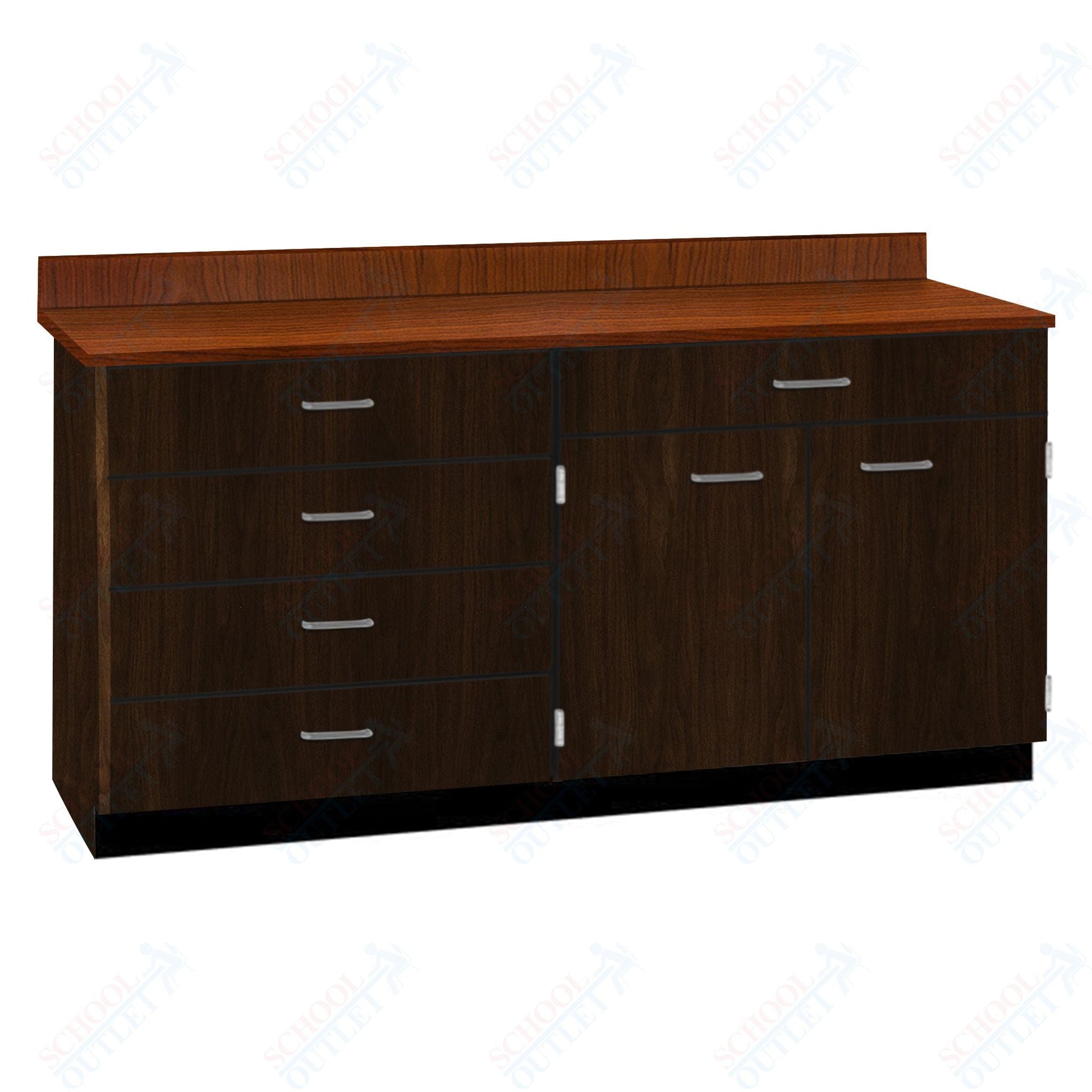 Base Cabinets with Five Drawers and Double Door Shelf (84512 F60 BC) - SchoolOutlet