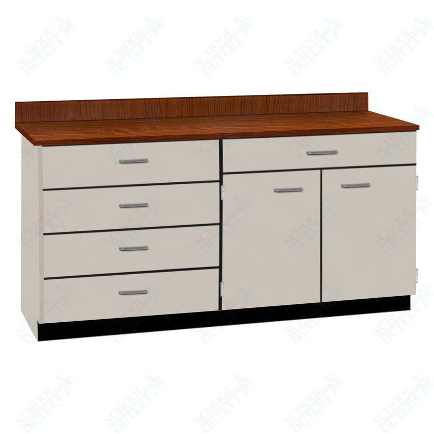 Base Cabinets with Five Drawers and Double Door Shelf (84512 F60 BC) - SchoolOutlet