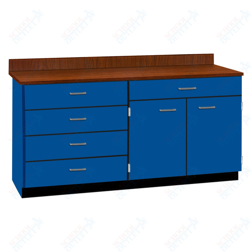 Base Cabinets with Five Drawers and Double Door Shelf (84512 F60 BC) - SchoolOutlet