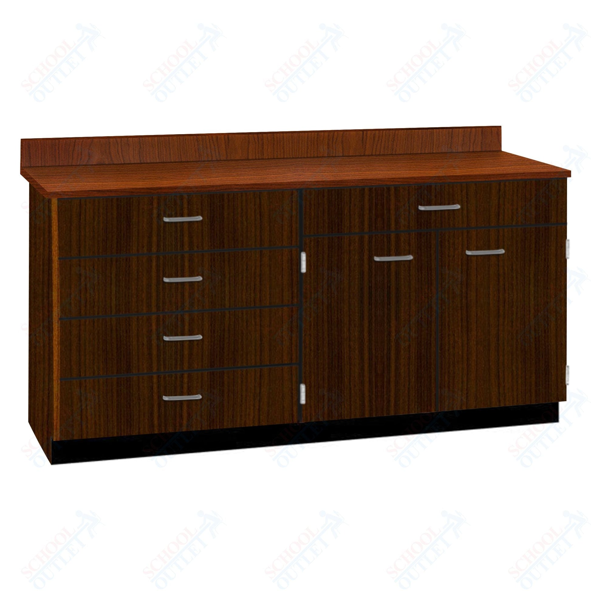 Base Cabinets with Five Drawers and Double Door Shelf (84512 F60 BC) - SchoolOutlet