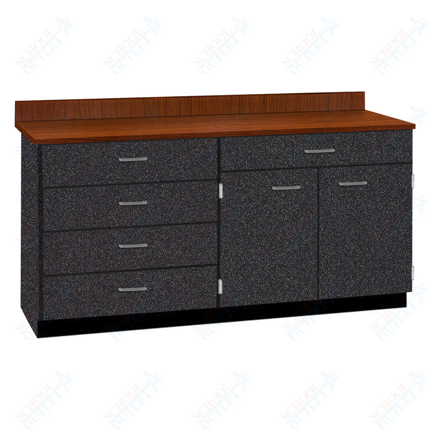 Base Cabinets with Five Drawers and Double Door Shelf (84512 F60 BC) - SchoolOutlet