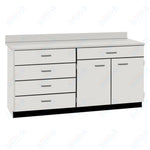 Base Cabinets with Five Drawers and Double Door Shelf (84512 F60 BC) - SchoolOutlet