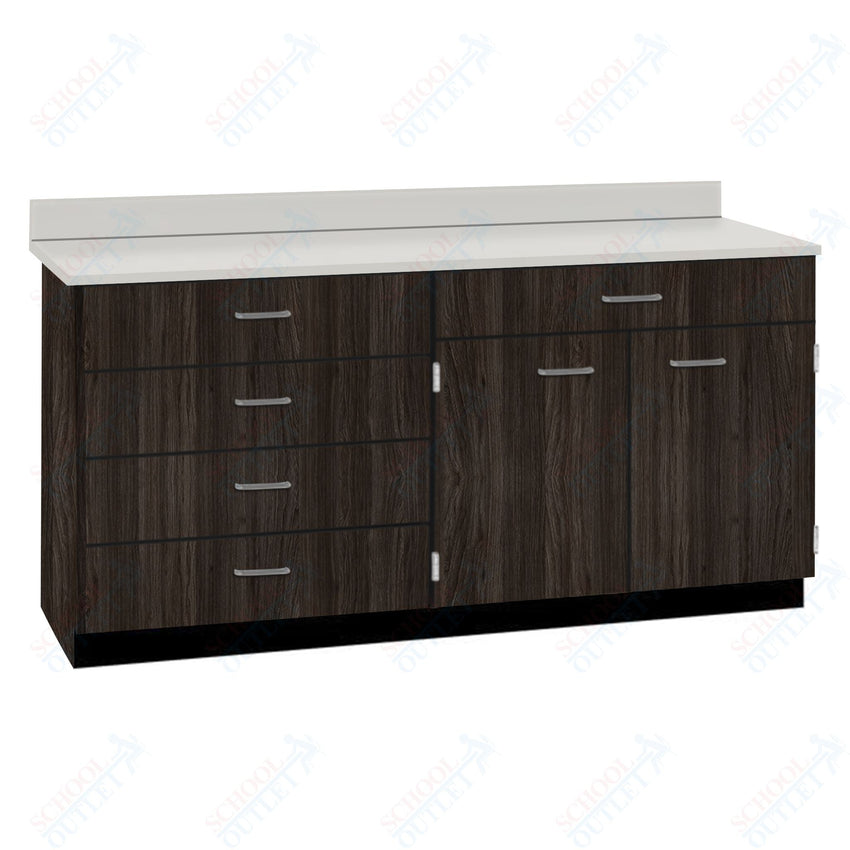 Base Cabinets with Five Drawers and Double Door Shelf (84512 F60 BC) - SchoolOutlet