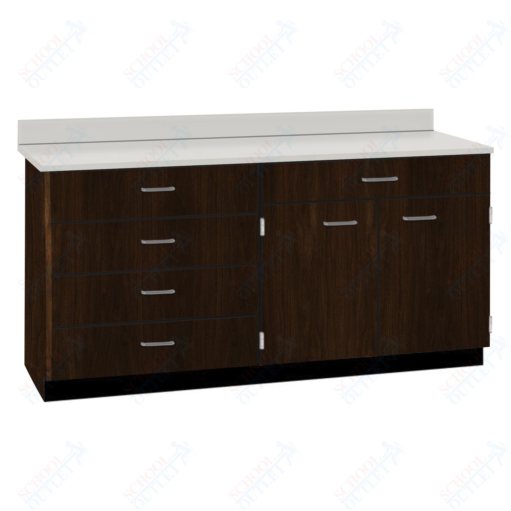 Base Cabinets with Five Drawers and Double Door Shelf (84512 F60 BC) - SchoolOutlet