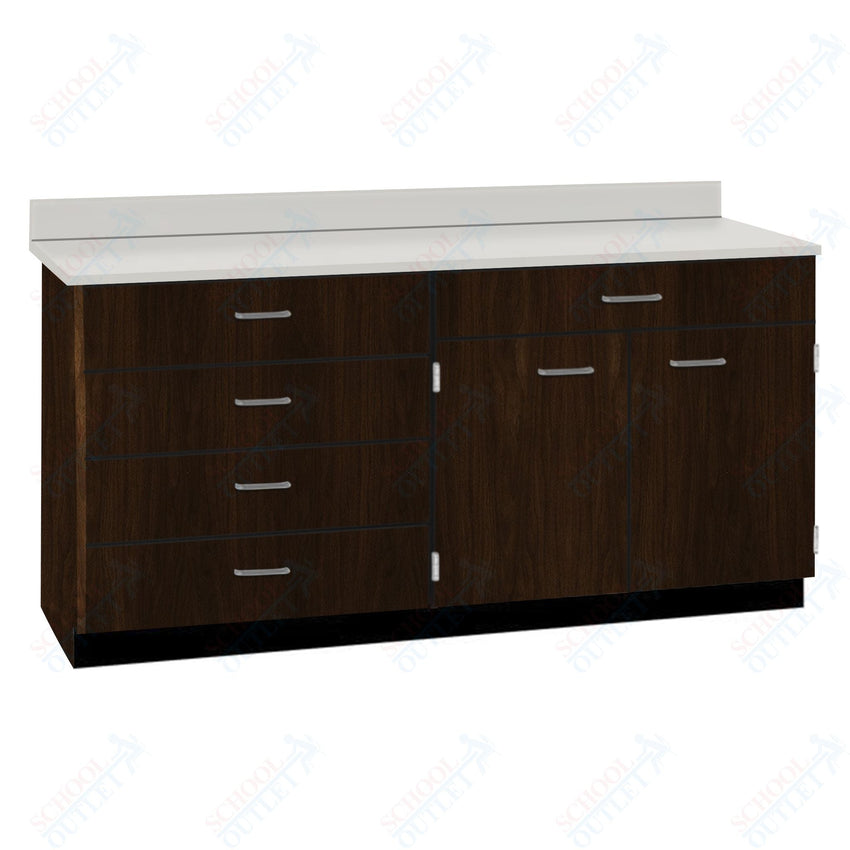 Base Cabinets with Five Drawers and Double Door Shelf (84512 F60 BC) - SchoolOutlet
