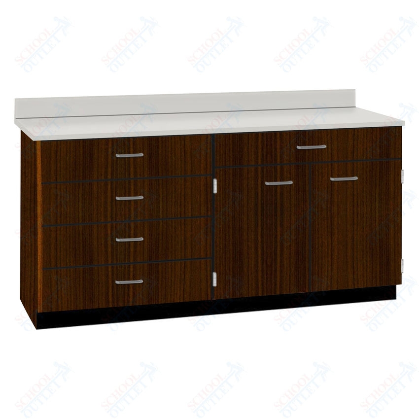 Base Cabinets with Five Drawers and Double Door Shelf (84512 F60 BC) - SchoolOutlet