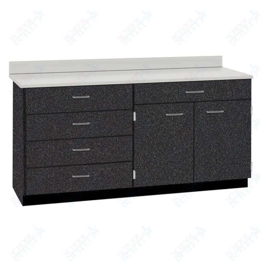 Base Cabinets with Five Drawers and Double Door Shelf (84512 F60 BC) - SchoolOutlet