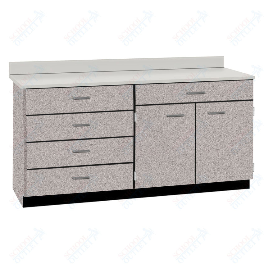 Base Cabinets with Five Drawers and Double Door Shelf (84512 F60 BC) - SchoolOutlet