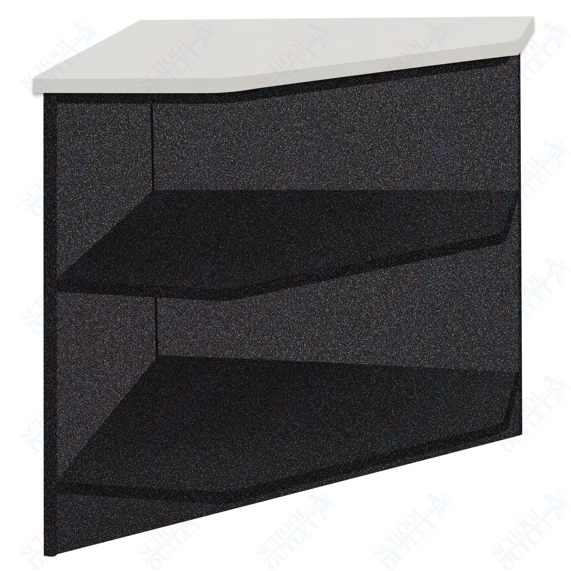 90 - Degree Outside Corner with 2 Shelves (88050 Z30) - SchoolOutlet