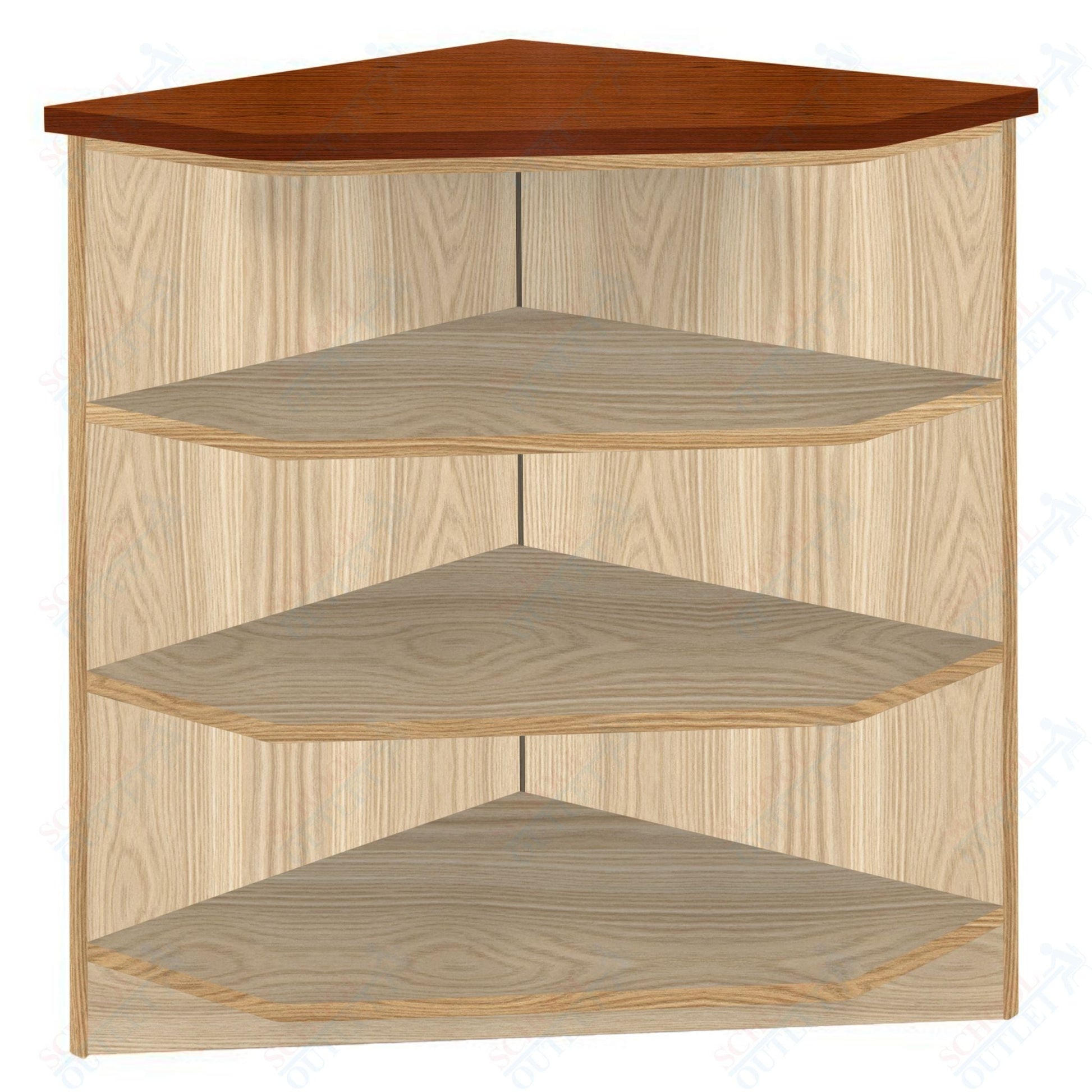90 - Degree Outside Corner with 3 Shelves (88050 Z40) - SchoolOutlet
