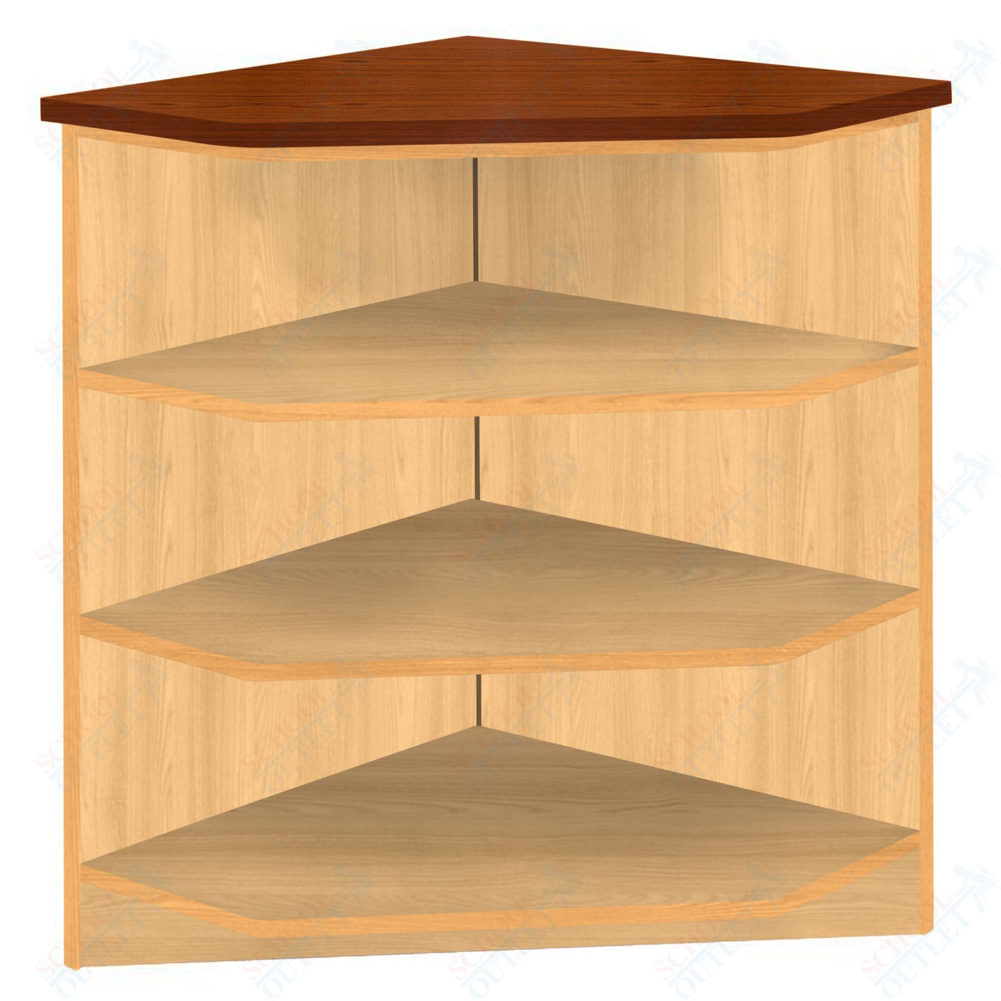 90 - Degree Outside Corner with 3 Shelves (88050 Z40) - SchoolOutlet