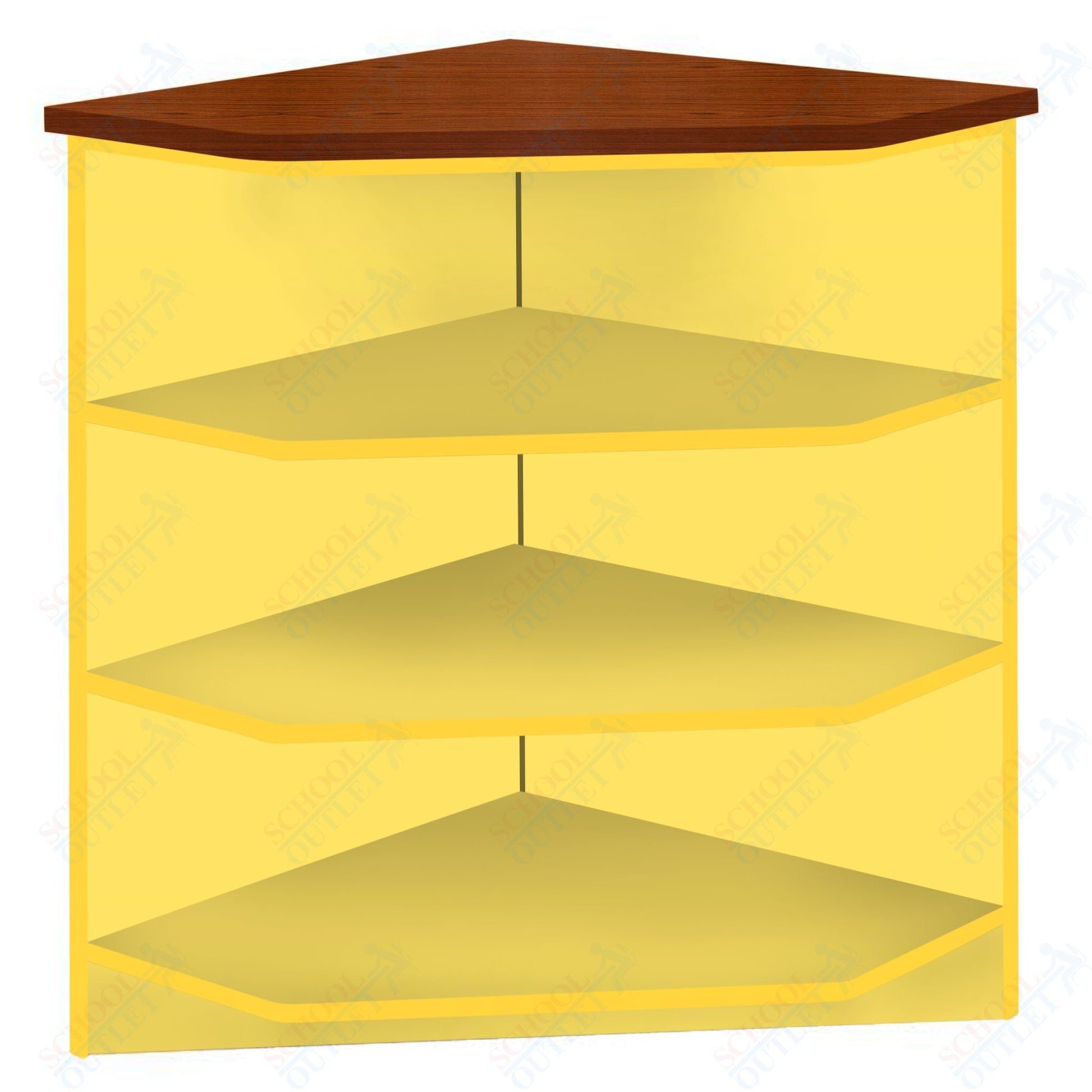 90 - Degree Outside Corner with 3 Shelves (88050 Z40) - SchoolOutlet