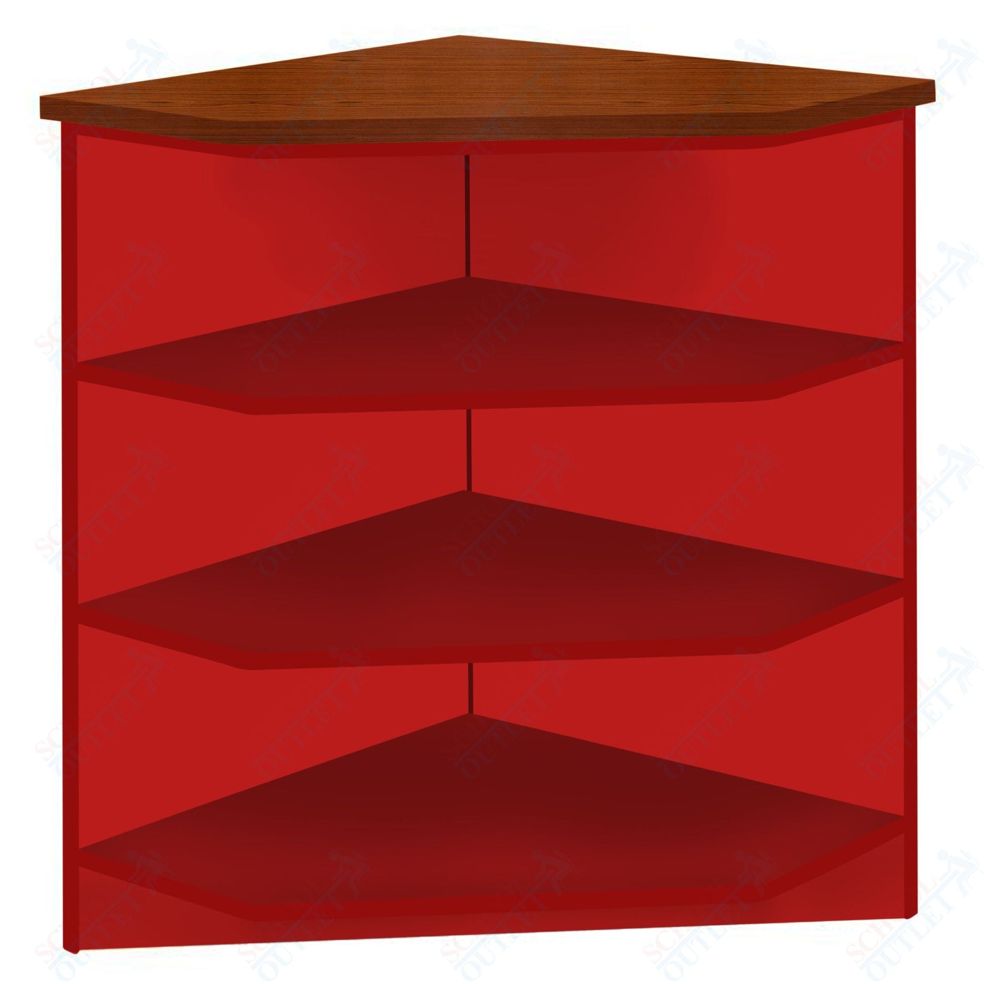 90 - Degree Outside Corner with 3 Shelves (88050 Z40) - SchoolOutlet