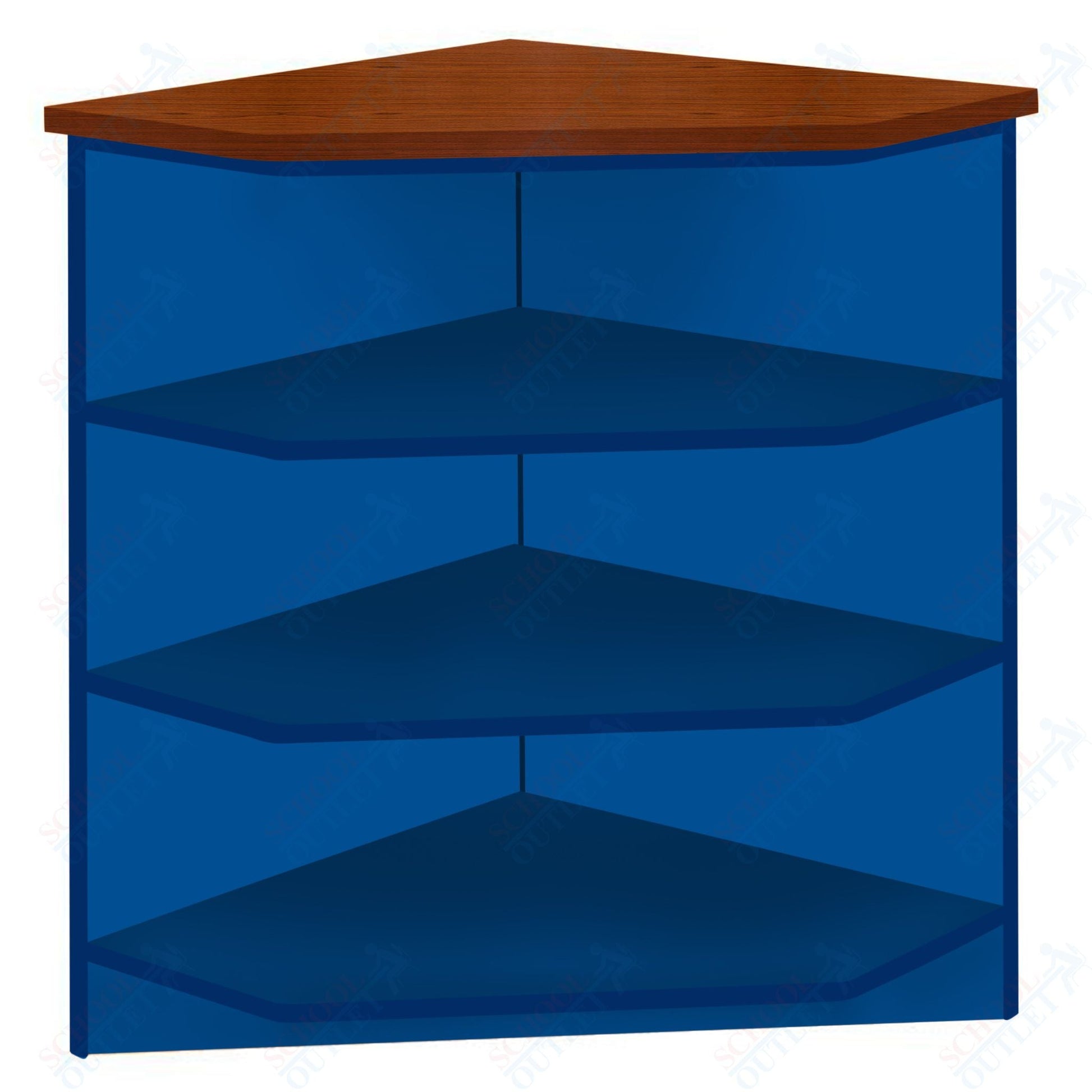 90 - Degree Outside Corner with 3 Shelves (88050 Z40) - SchoolOutlet