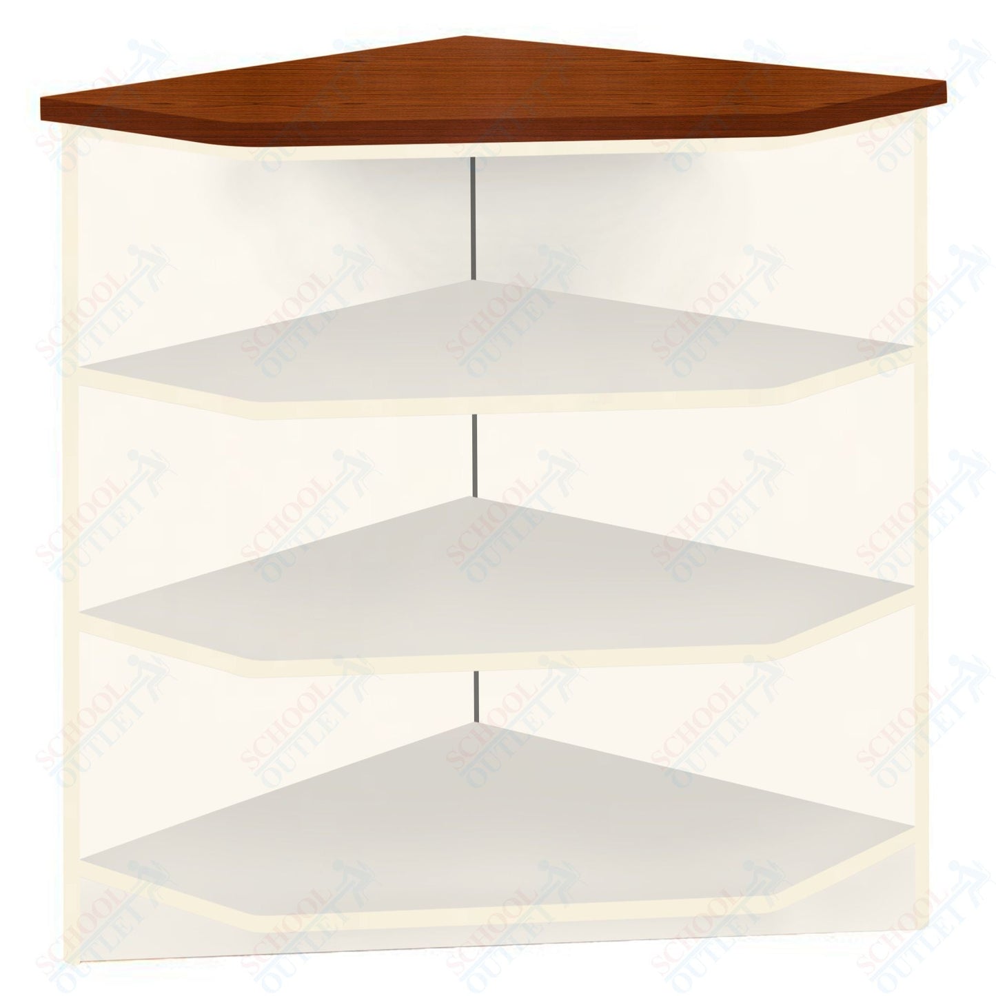90 - Degree Outside Corner with 3 Shelves (88050 Z40) - SchoolOutlet