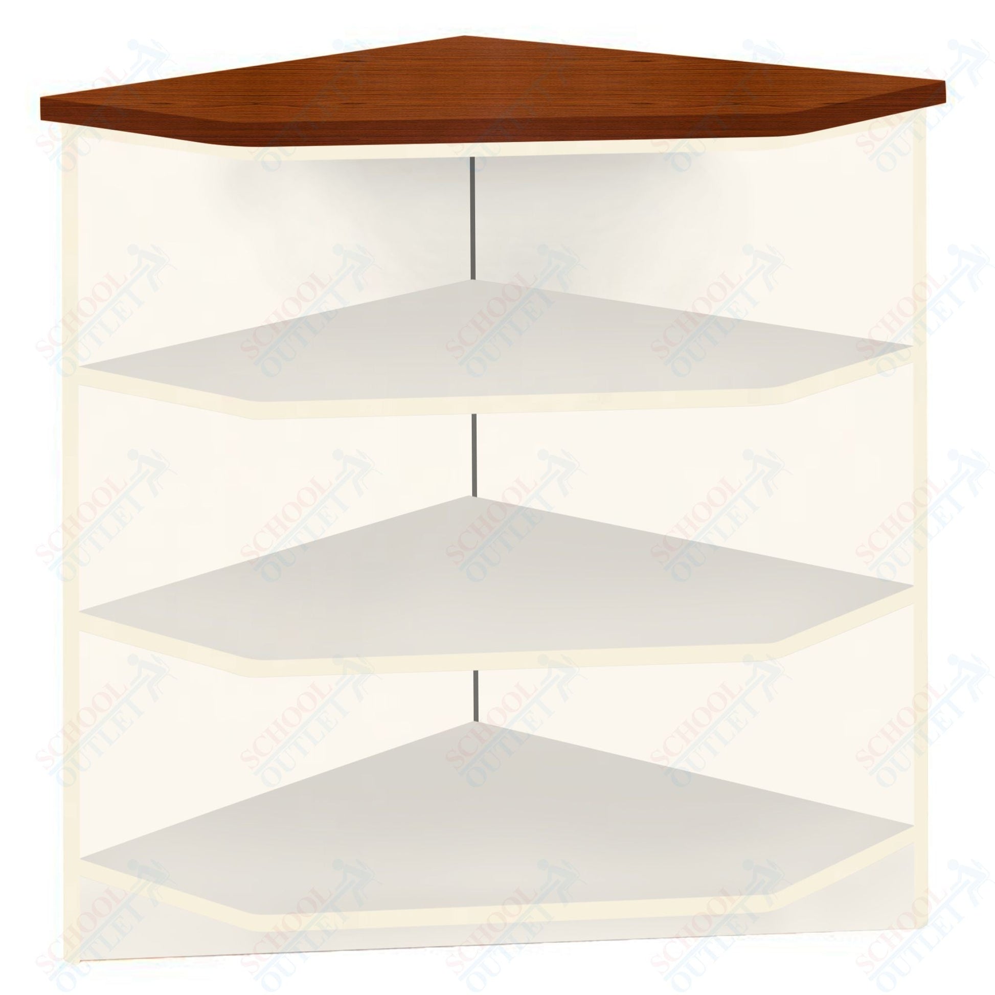 90 - Degree Outside Corner with 3 Shelves (88050 Z40) - SchoolOutlet